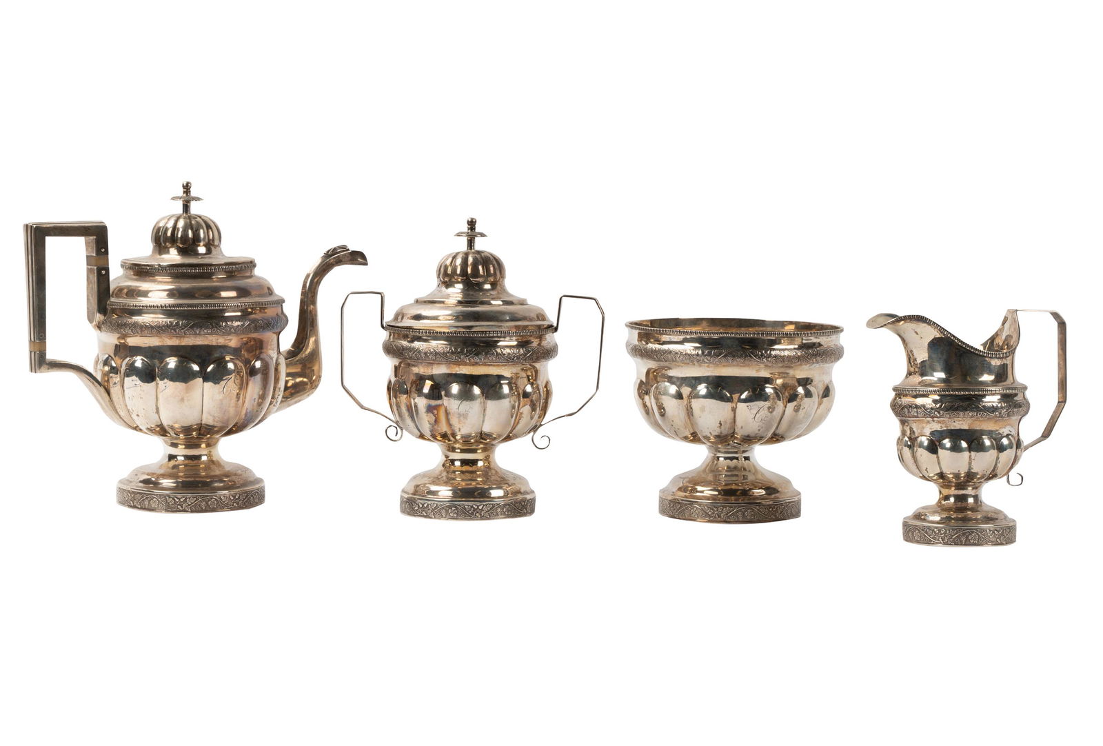 AMERICAN COIN SILVER TEA SERVICE (1 of 11)