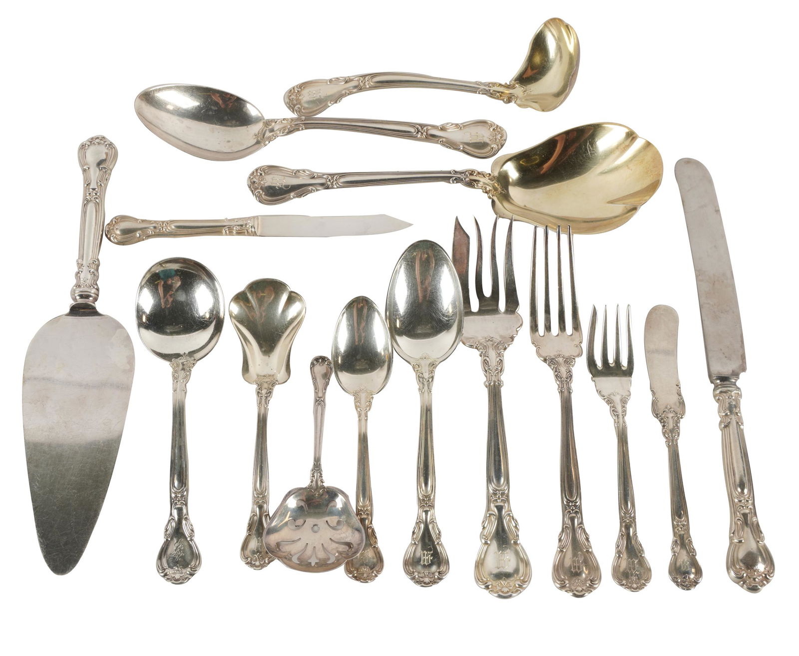 GORHAM "CHANTILLY" STERLING FLATWARE SERVICE (1 of 11)