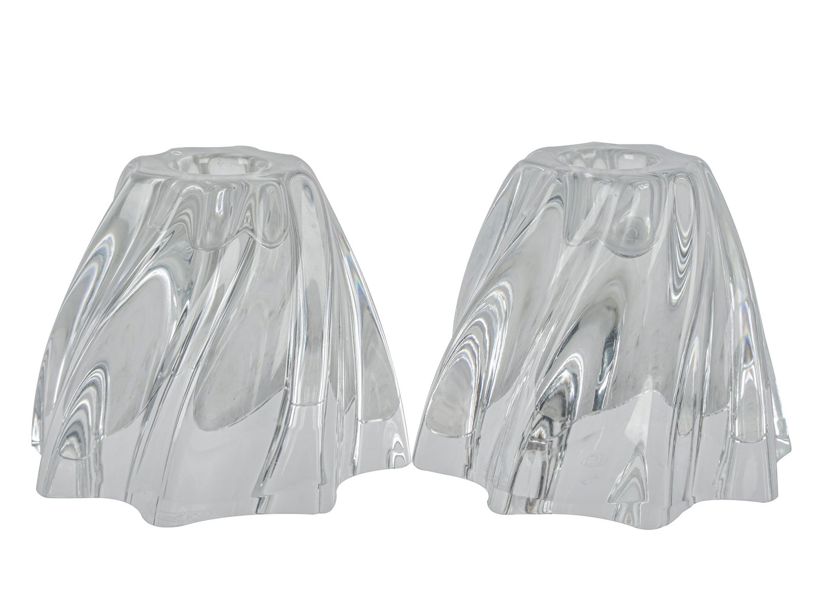 PAIR OF BACCARAT CRYSTAL CANDLESTICKS (1 of 6)