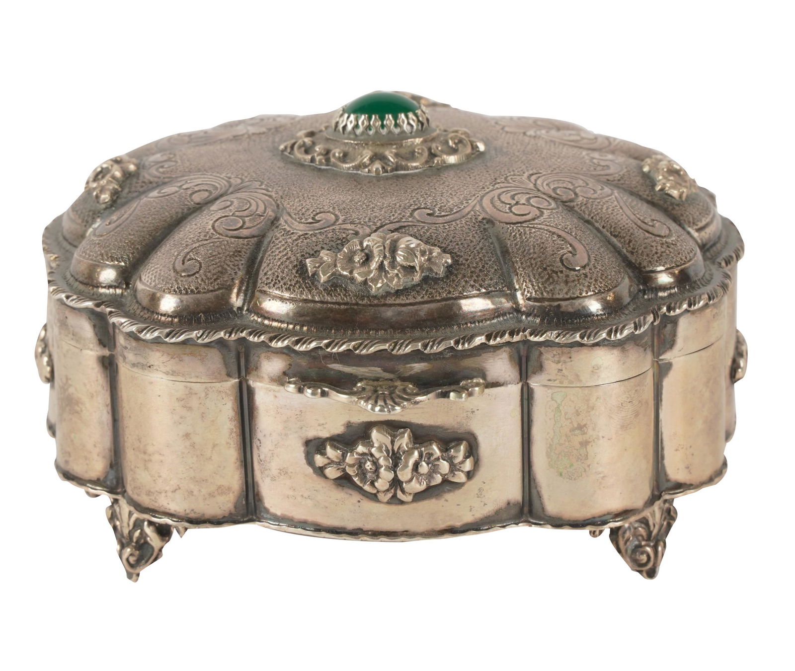 ITALIAN 800 SILVER DRESSER BOX (1 of 9)
