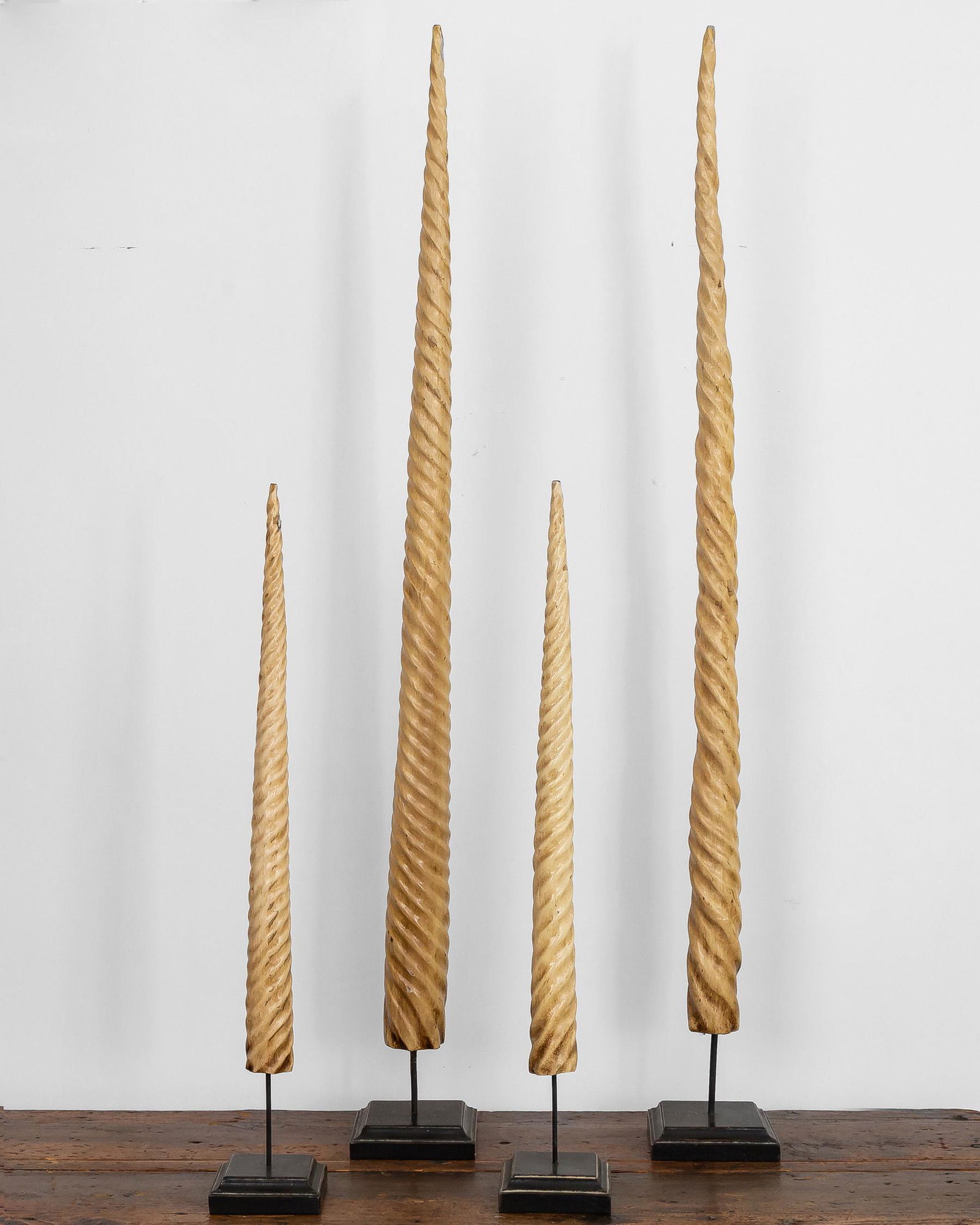 CHRISTIAN AUDIGIER GROUP OF FOUR FAUX NARWHAL TUSKS (1 of 16)