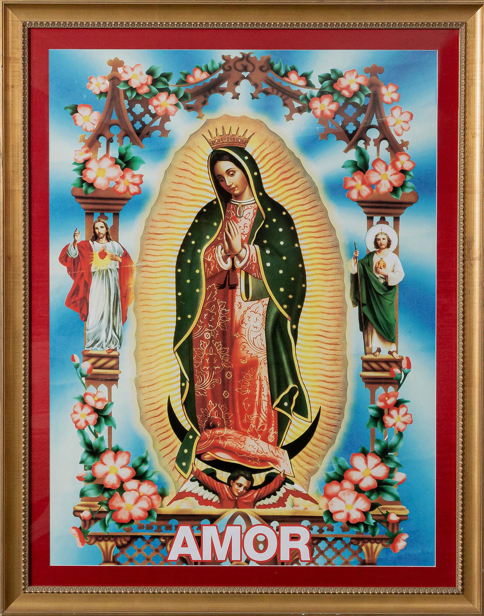 CHRISTIAN AUDIGIER "AMOR" VIRGIN MARY FRAMED PRINT (1 of 13)