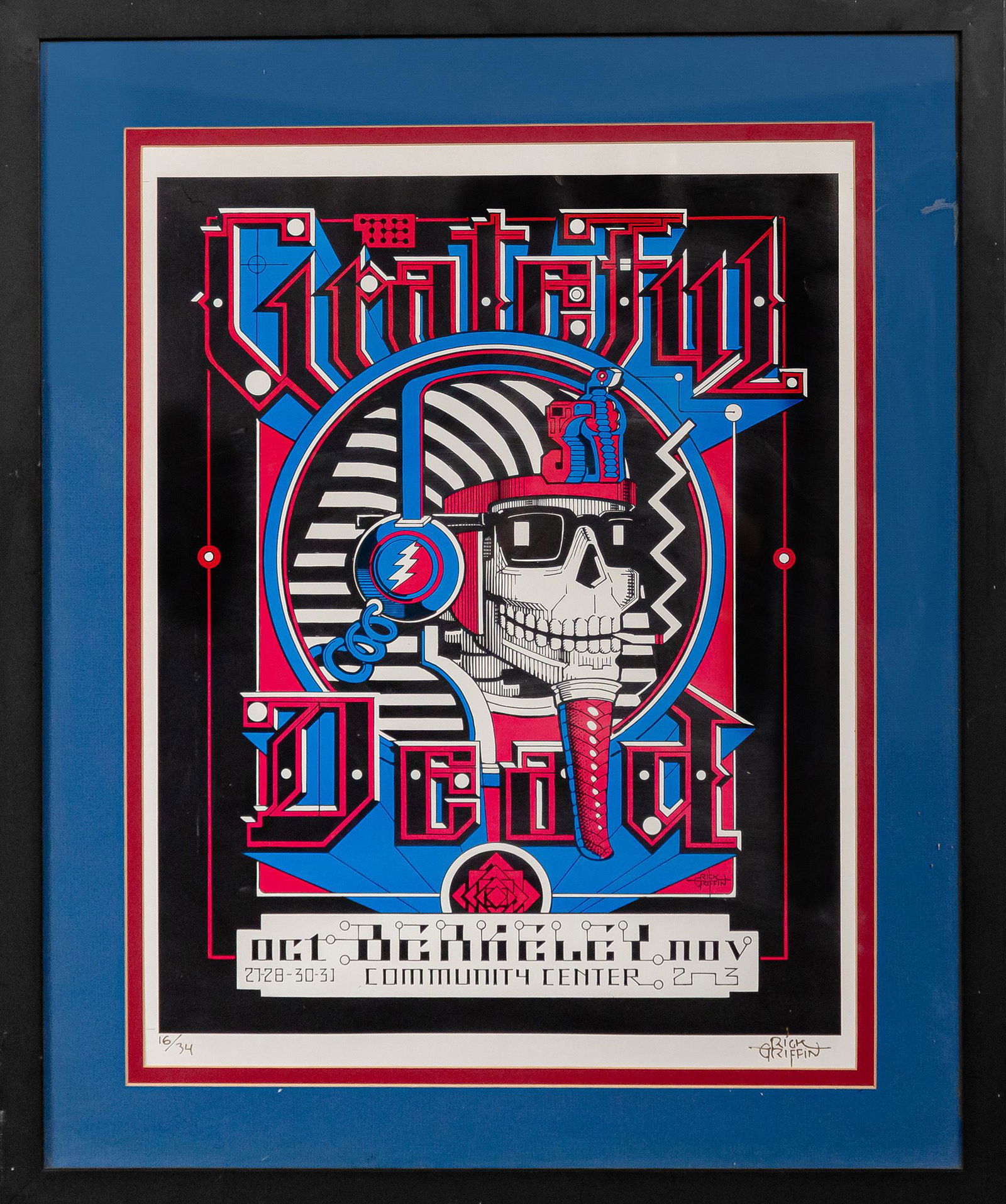 CHRISTIAN AUDIGIER GRATEFUL DEAD PRINT BY RICK GRIFFIN (1 of 10)