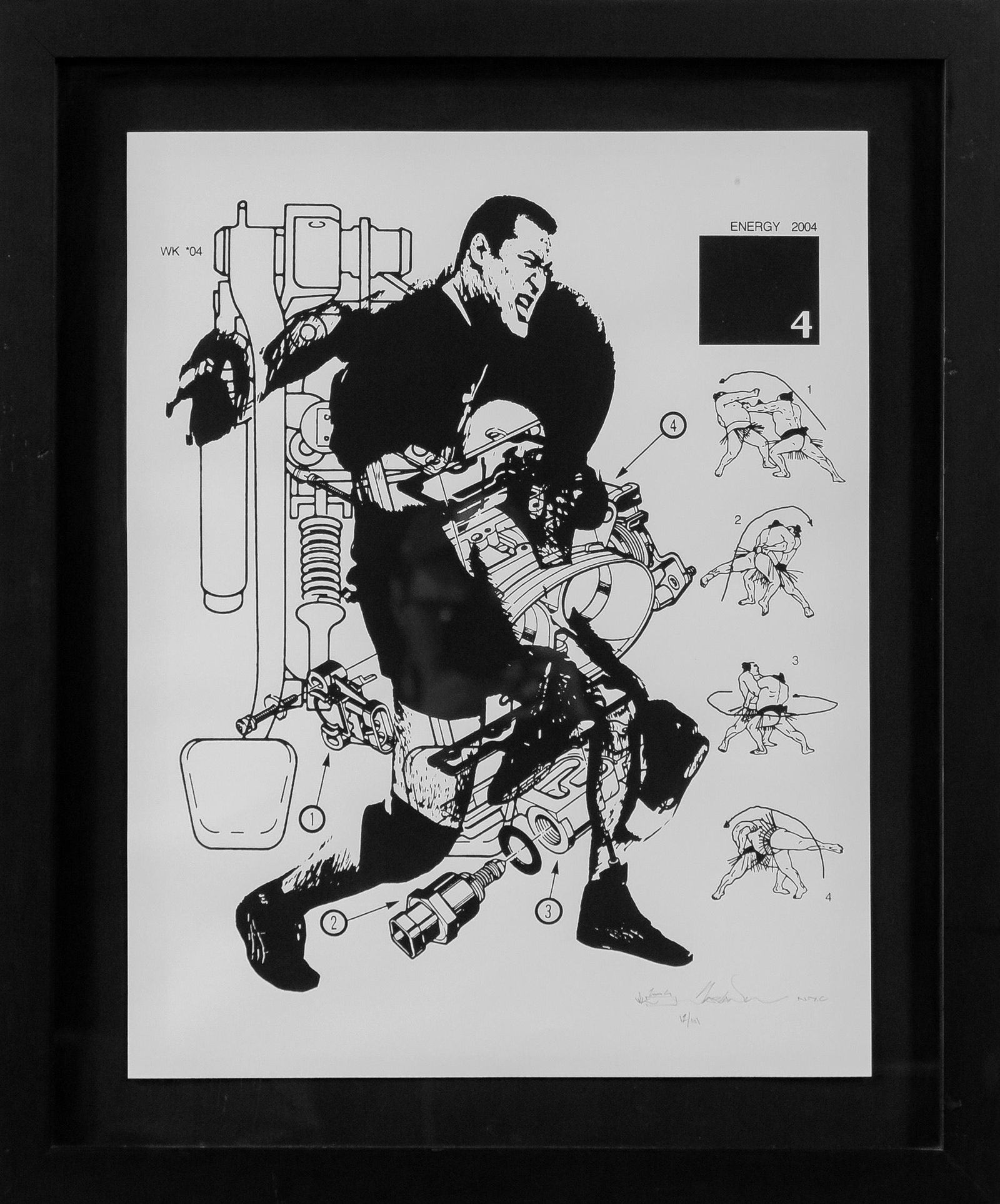 CHRISTIAN AUDIGIER STREET ART ENERGY 2004 SUMO MOVES PRINT (1 of 10)