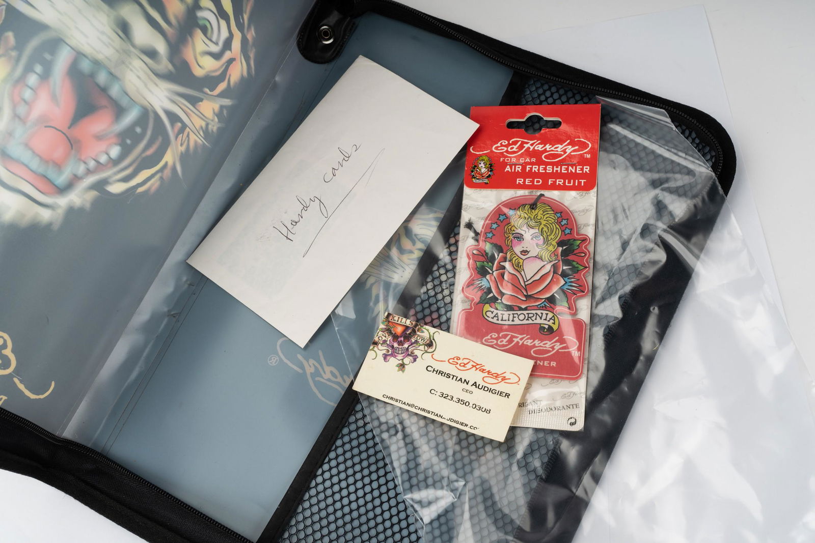 CHRISTIAN AUDIGIER ED HARDY BUSINESS CARDS & MISC ITEMS (1 of 7)