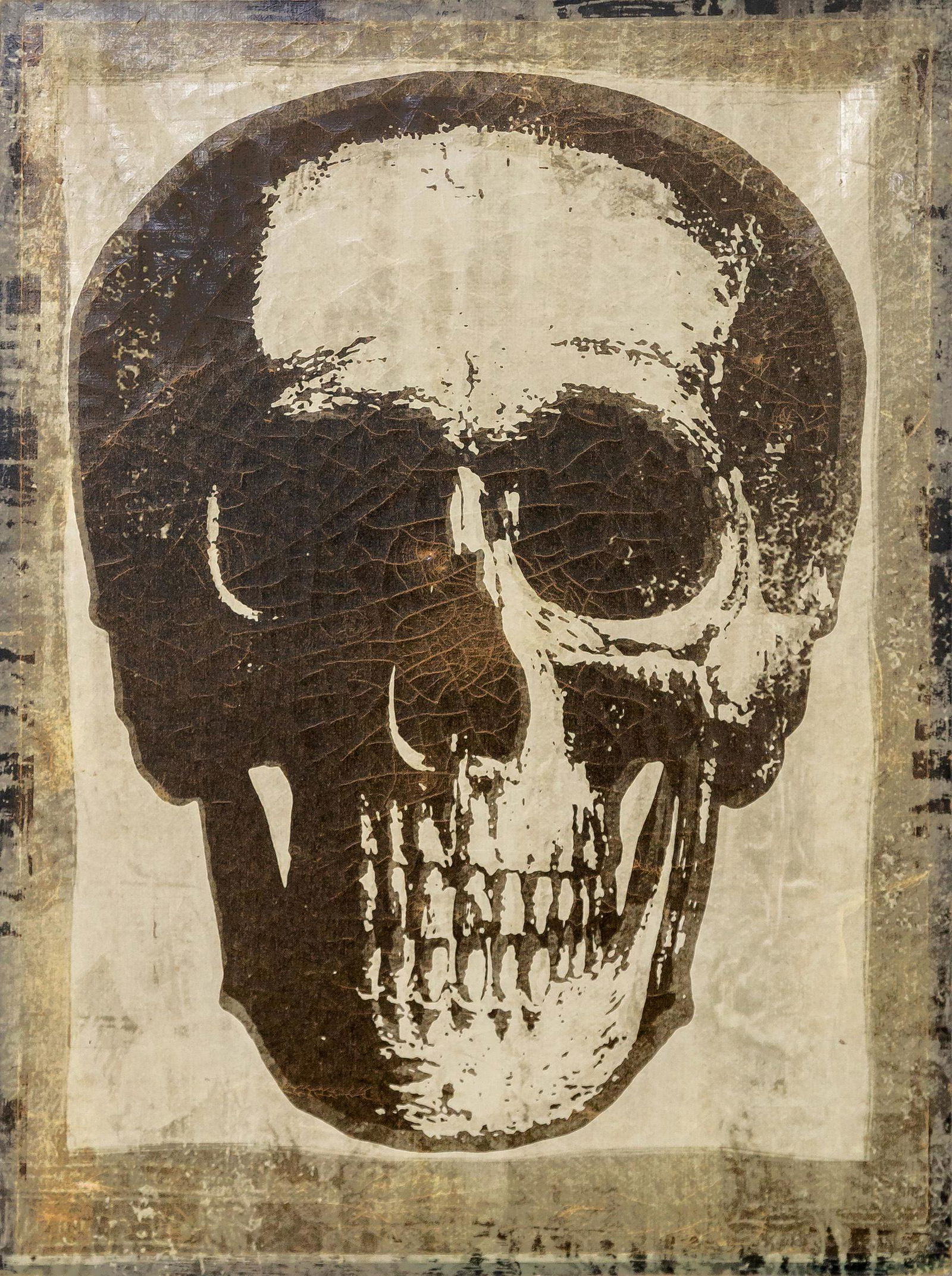 CHRISTIAN AUDIGIER RM SKULL DECORATIVE CANVAS WRAP ART (1 of 11)