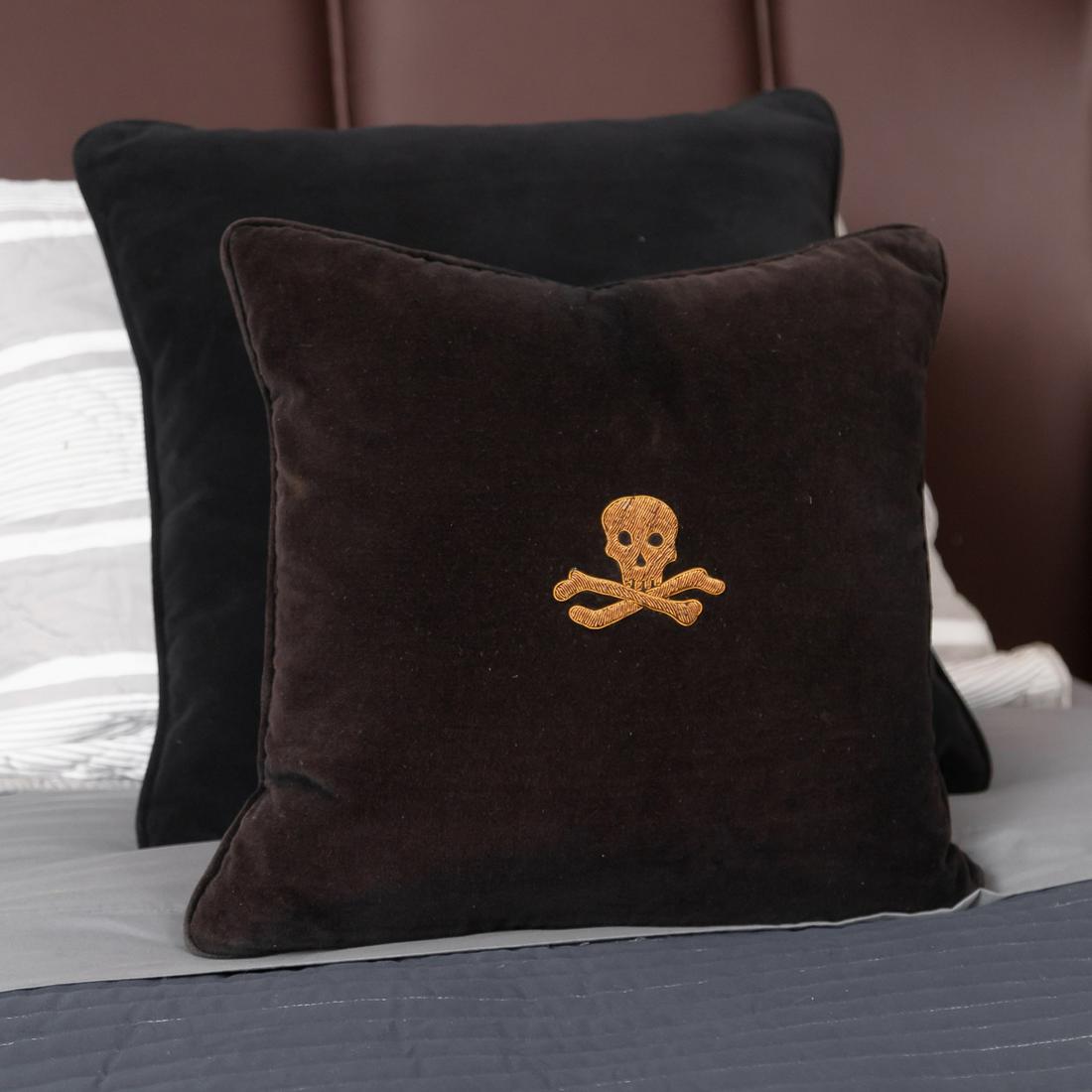 CHRISTIAN AUDIGIER THREE RALPH LAUREN SKULL PILLOWS (1 of 10)