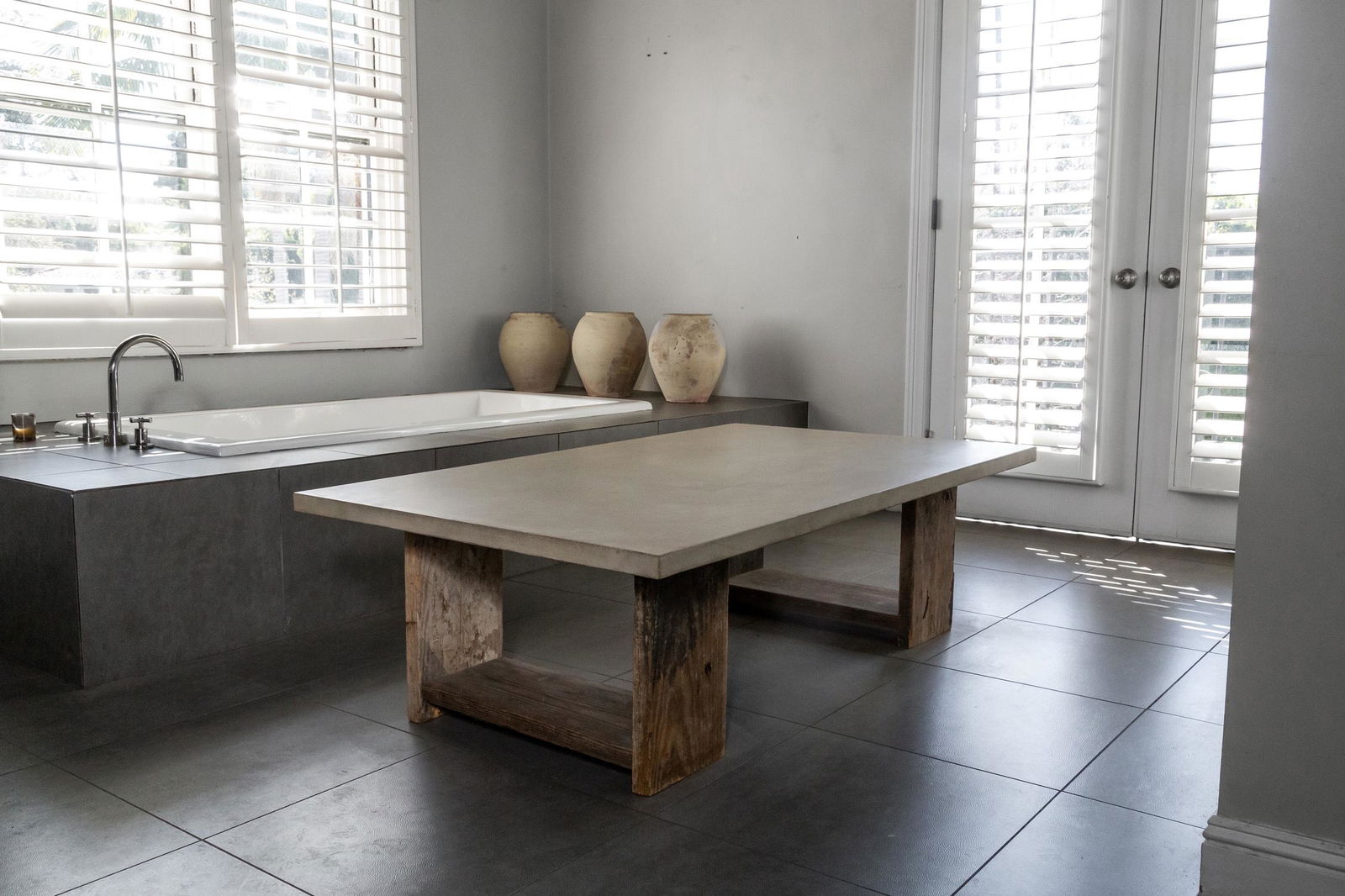 CHRISTIAN AUDIGIER CONCRETE & WOOD COFFEE TABLE (1 of 15)