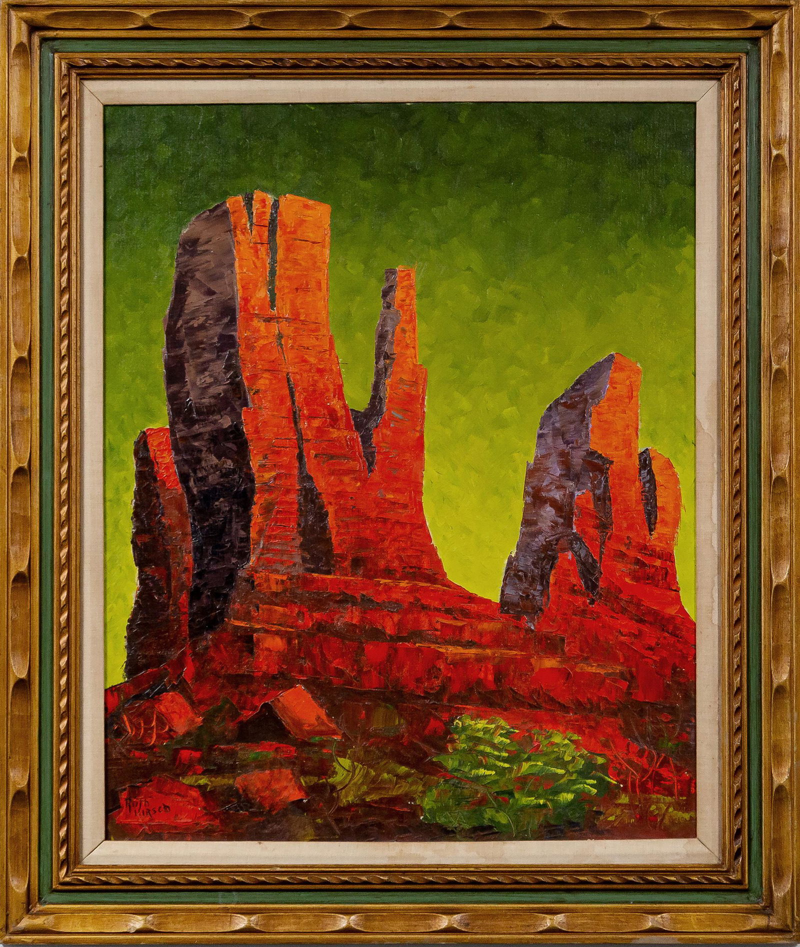 CHRISTIAN AUDIGIER RUTH HIRSCH DESERT VIEW PAINTING (1 of 15)