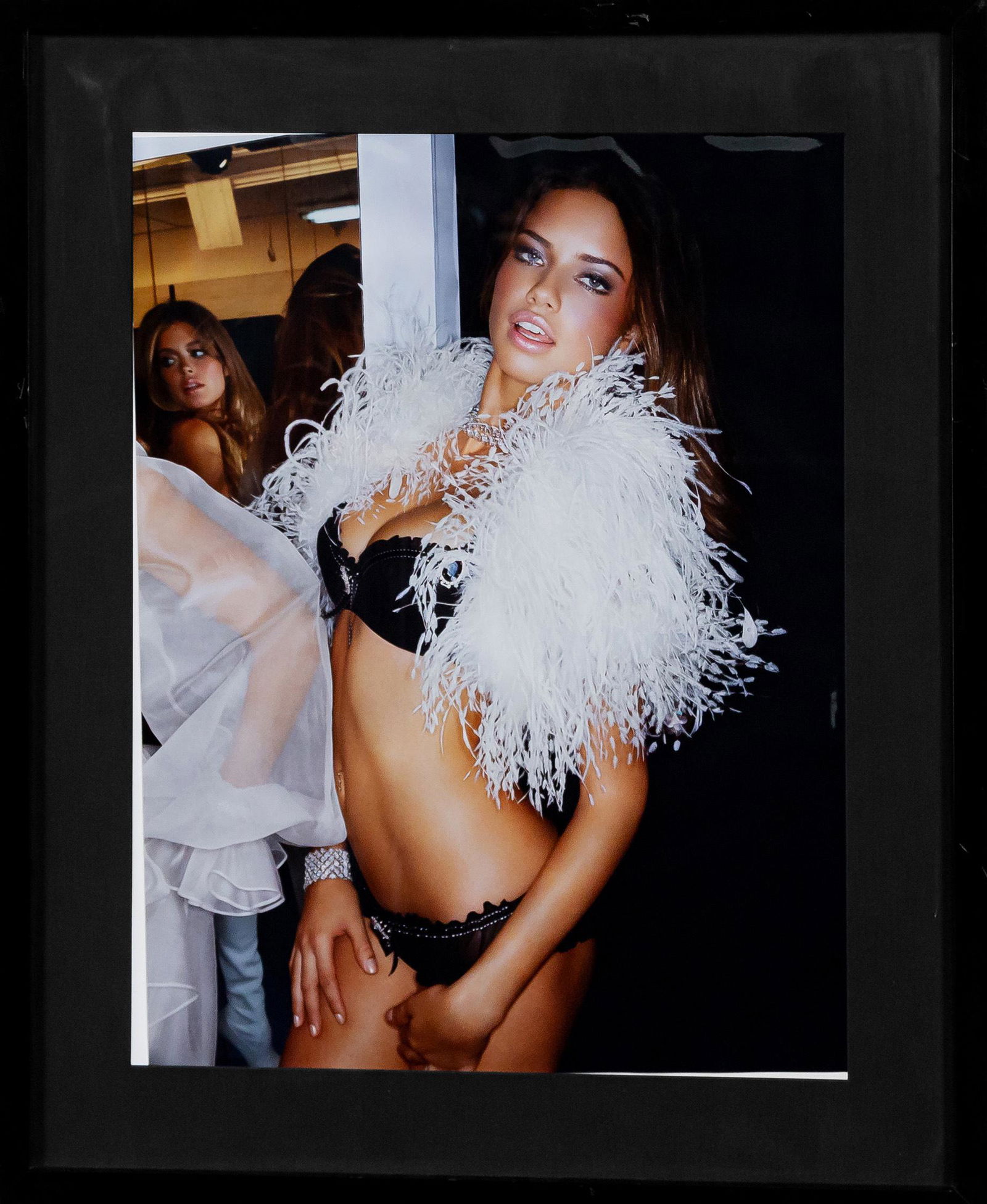 CHRISTIAN AUDIGIER GAVIN BOND "ADRIANA WITH BOA" BACKSTAGE 2 (1 of 5)