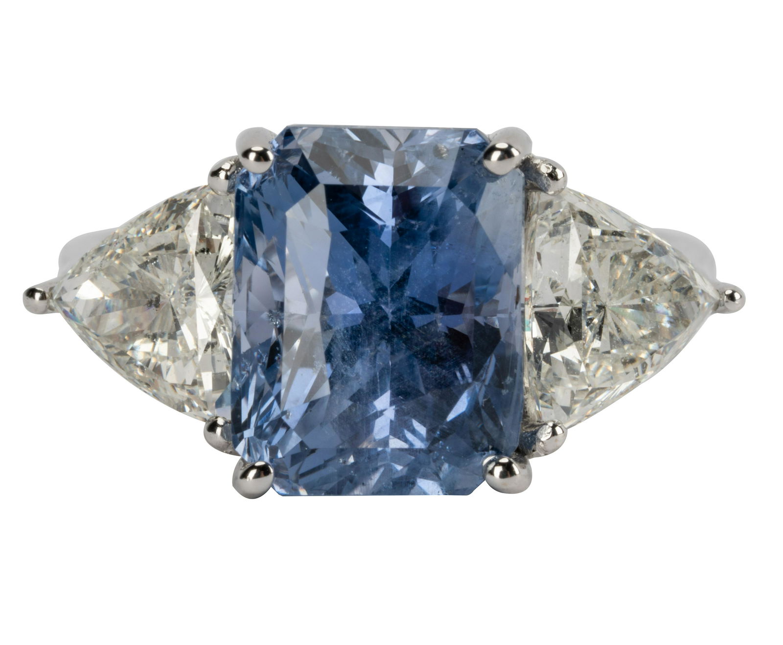 18 KARAT WHITE GOLD, DIAMOND, & SAPPHIRE RING (1 of 10)