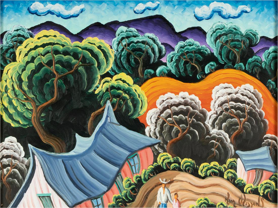 KIM DOUGLAS WIGGINS (B.1960): SPRING IN TECOLOTE (1 of 15)