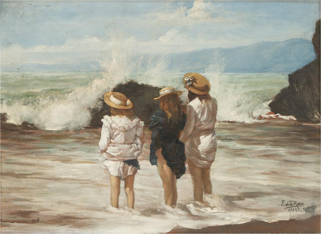 FABIAN CUETO DE LA ROSA (1869 - 1937): CHILDREN ON A BEACH (1 of 16)