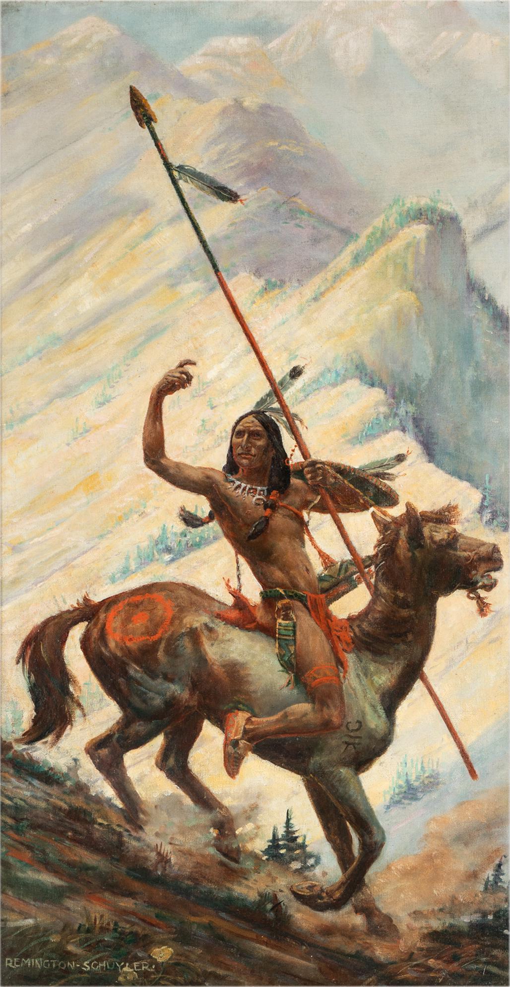 REMINGTON SCHUYLER (1884 - 1955): WARRIOR ON HORSEBACK (1 of 20)