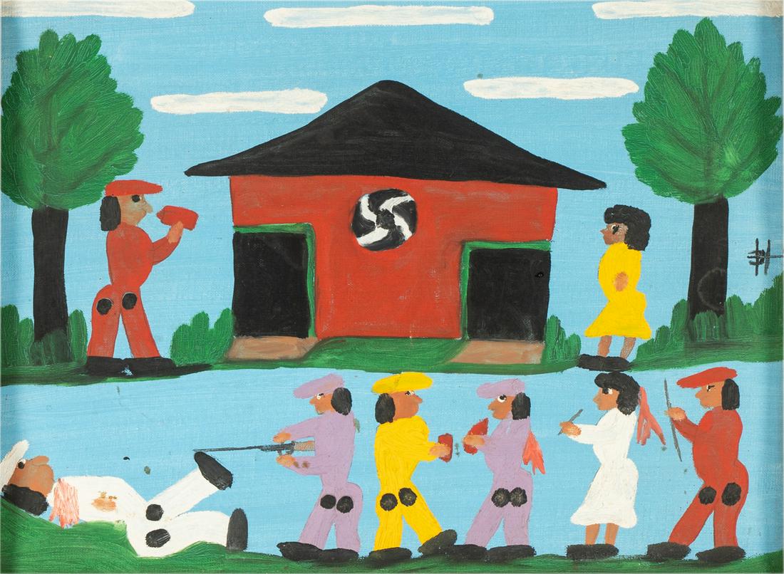 CLEMENTINE HUNTER (1887-1988): SATURDAY NIGHT (1 of 19)