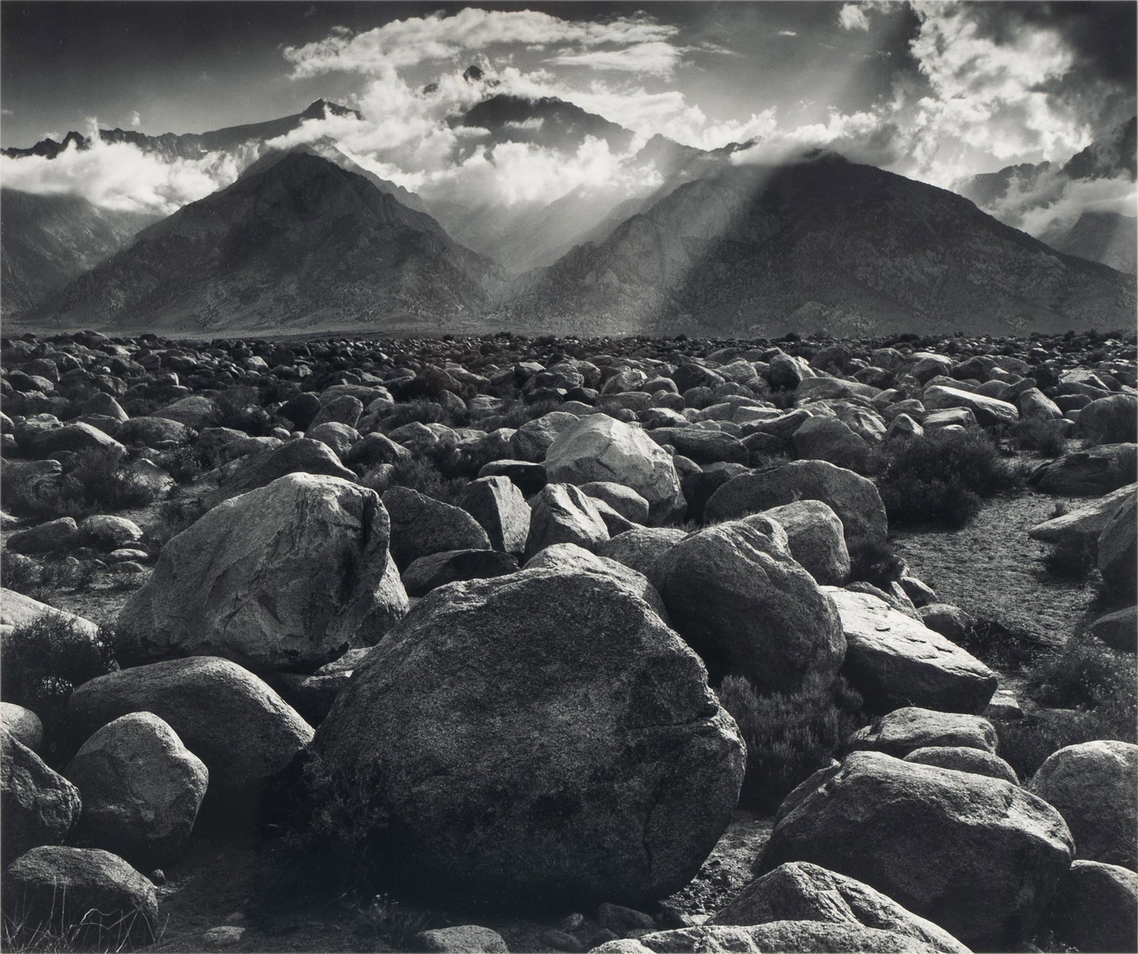ANSEL ADAMS (1902 - 1984): MT WILLIAMSON FROM MANZANAR, SIERRA NEVADA (1 of 15)