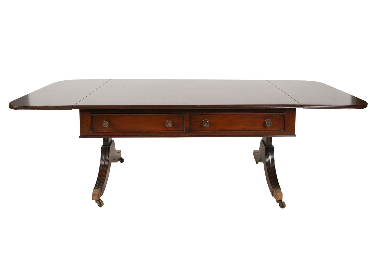 MAHOGANY DROP LEAF COFFEE TABLE (1 of 9)