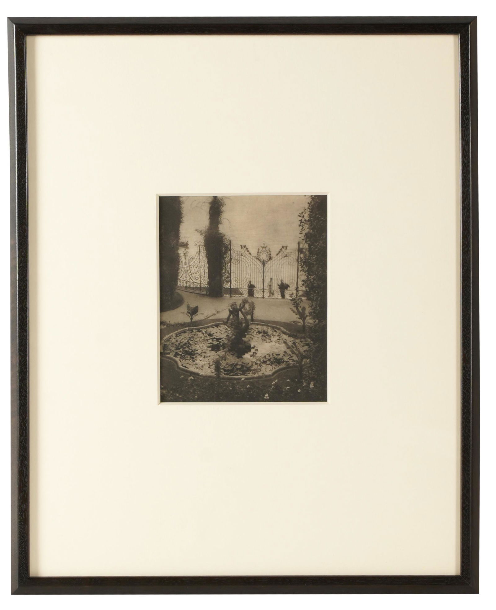 KARL STRUSS (1886 - 1981): THE OUTLOOK, VILLA CARLOTTA: 1912; photogravure; 7 1/2 x 6 inches sight; 21 x 17 inches frame