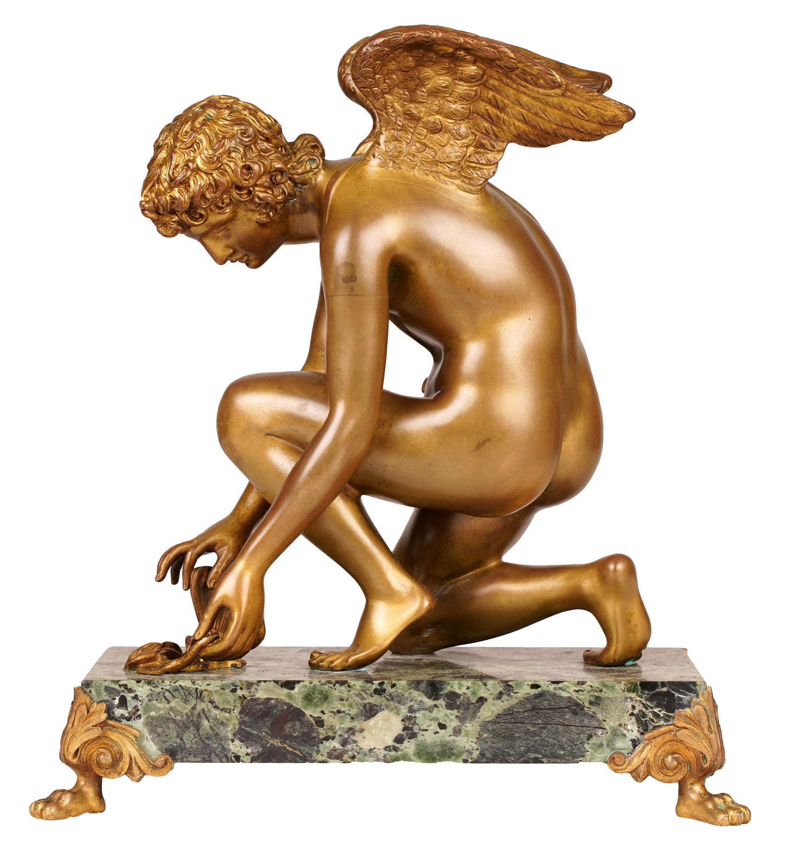 CONTINENTAL GILT METAL FIGURE (1 of 13)