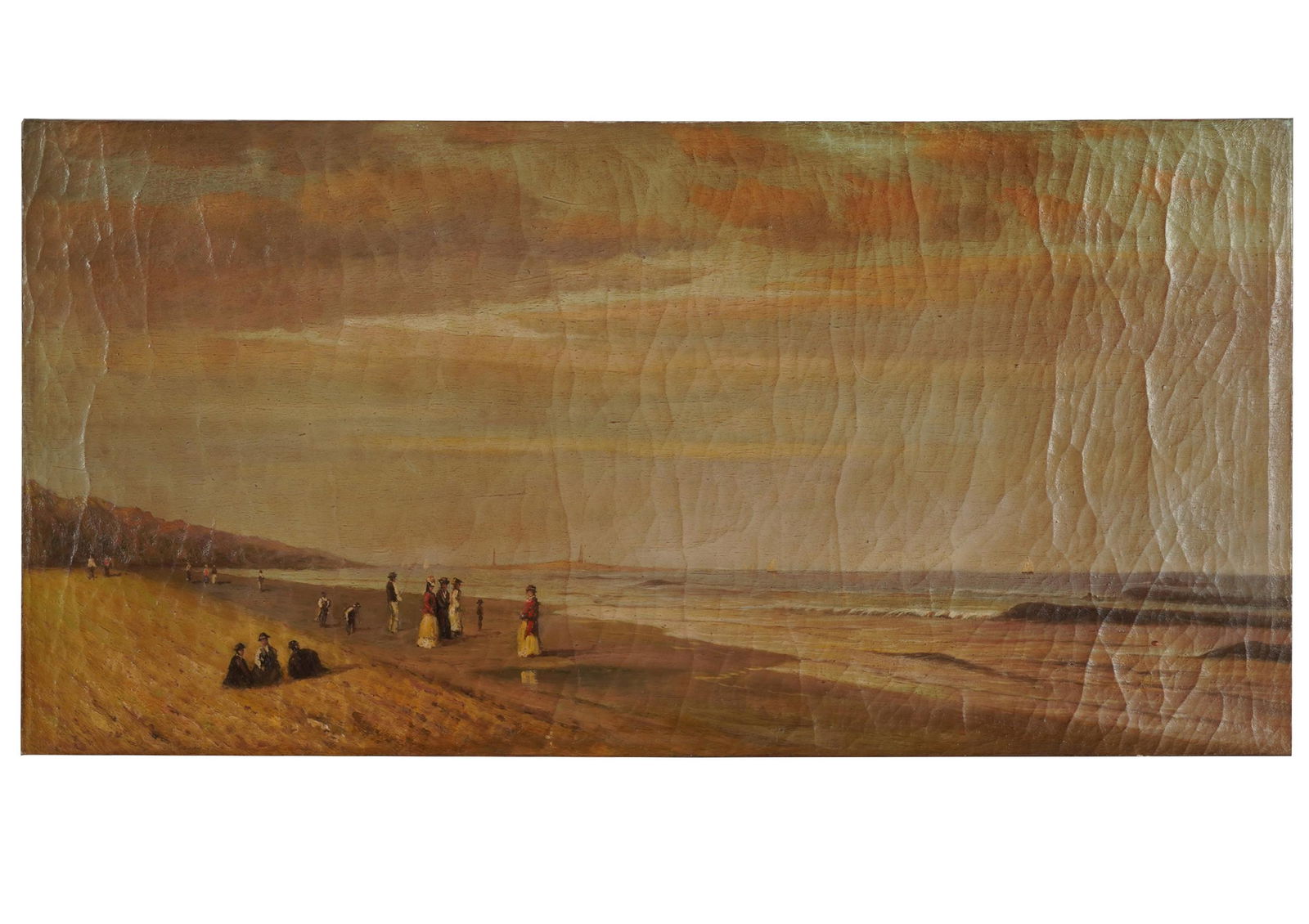 UNKNOWN ARTIST: FIGURES ON A BEACH (1 of 8)