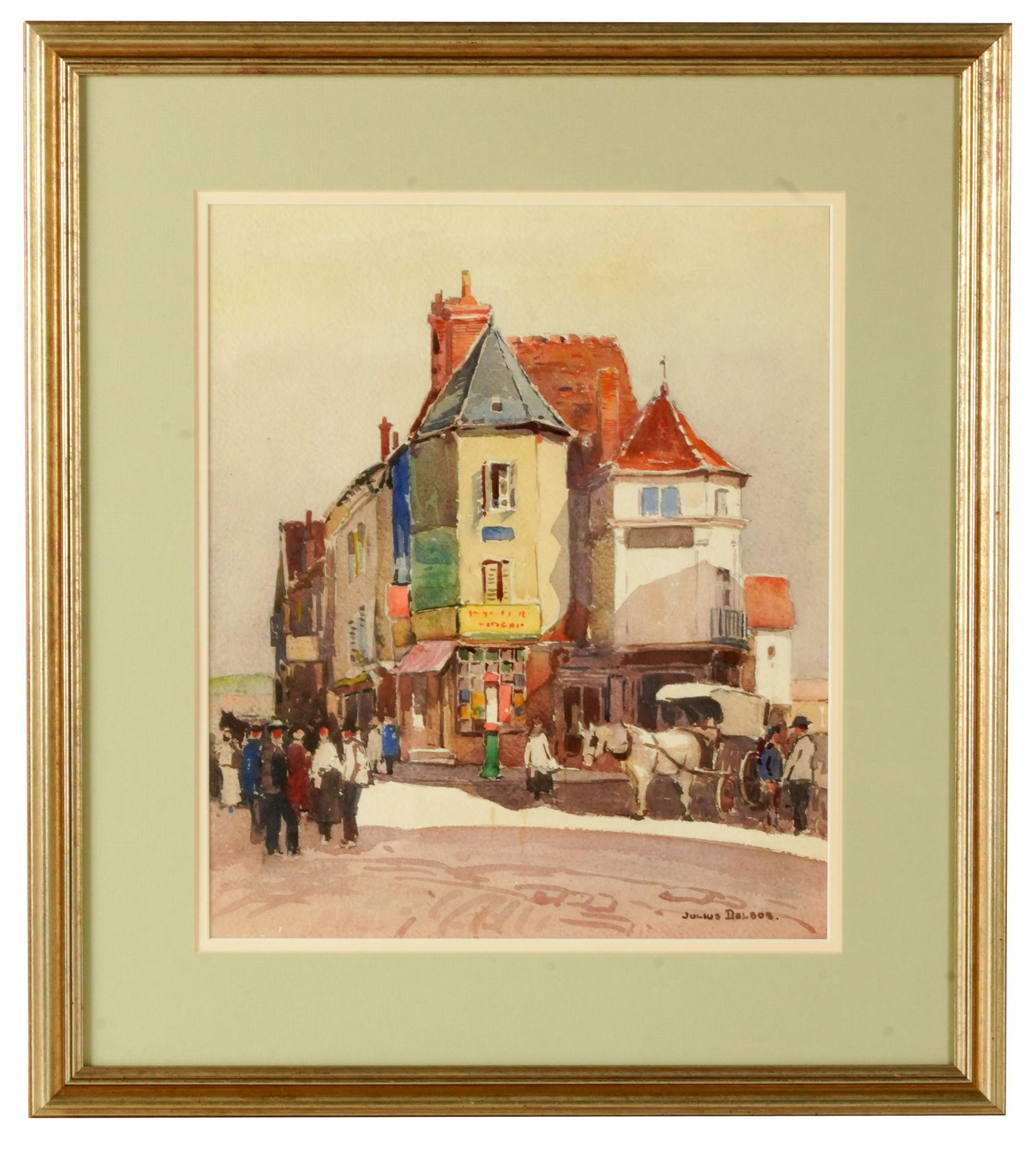 JULIUS MAXIMILIAN DELBOS (1879 - 1970): LE VILLAGE (1 of 7)