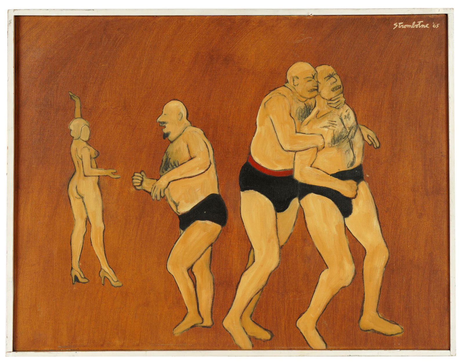 JAMES S. STROMBOTNE (B. 1934): KICKBOXING (1 of 8)