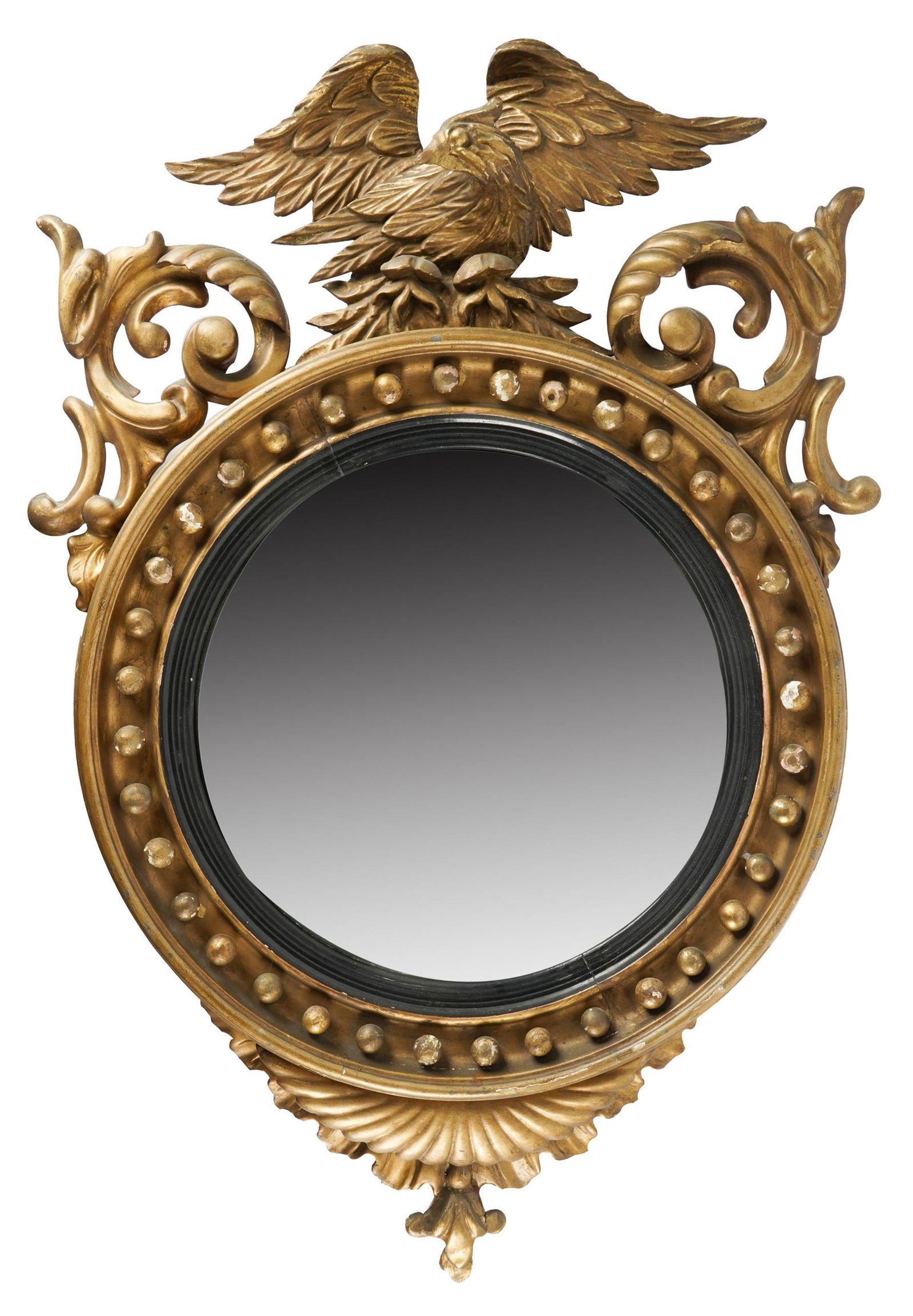 FEDERAL GILTWOOD BULLSEYE MIRROR (1 of 8)