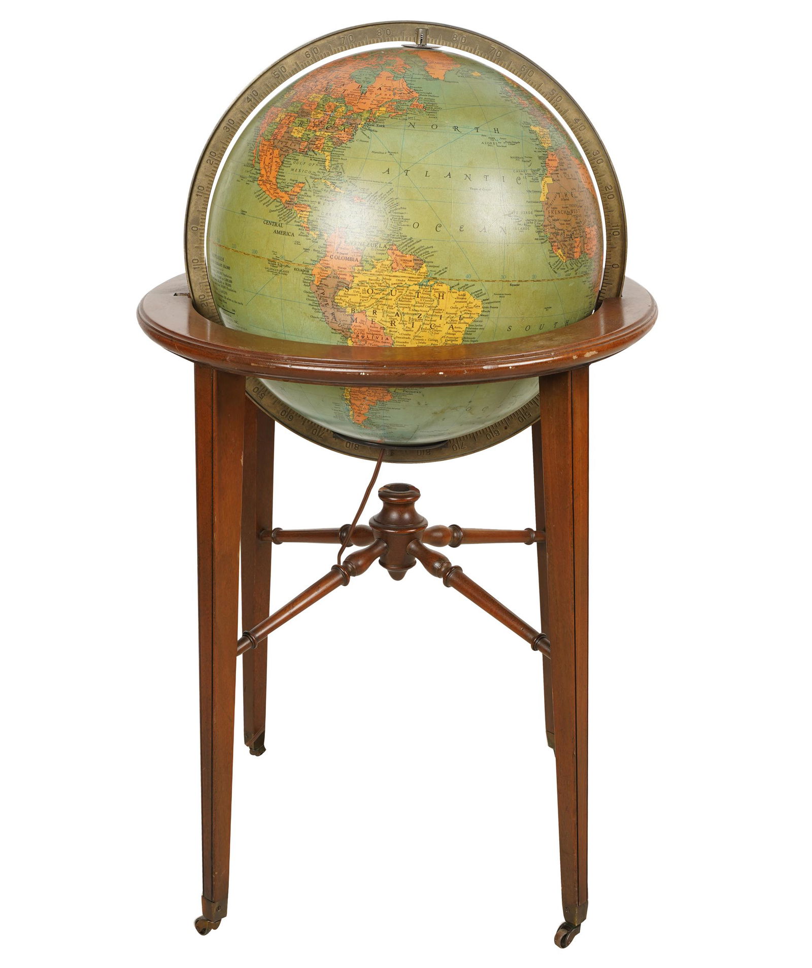 TERRESTRIAL GLOBE ON STAND (1 of 7)
