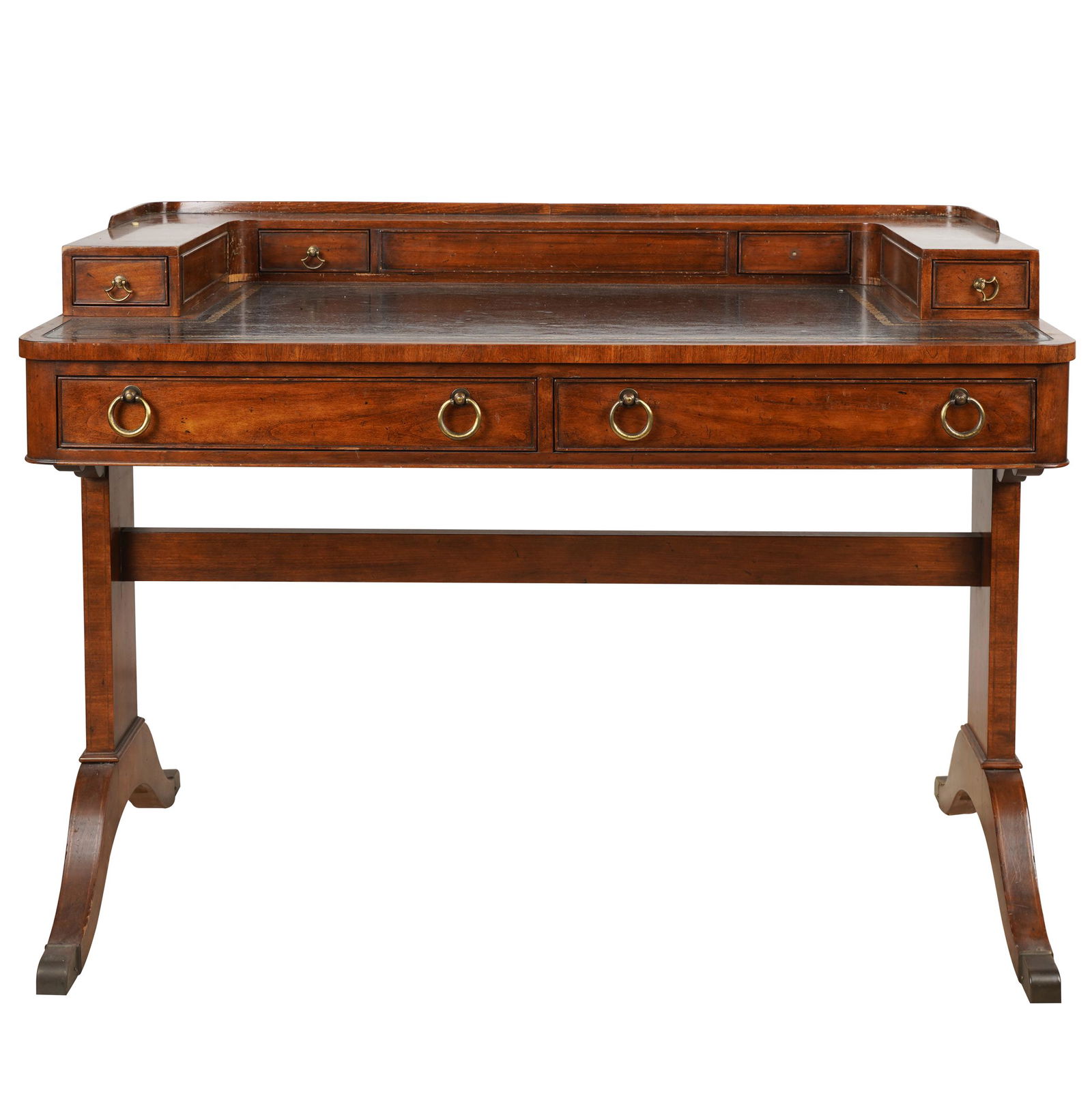 BAKER REGENCY-STYLE MAHOGANY WRITING TABLE (1 of 14)