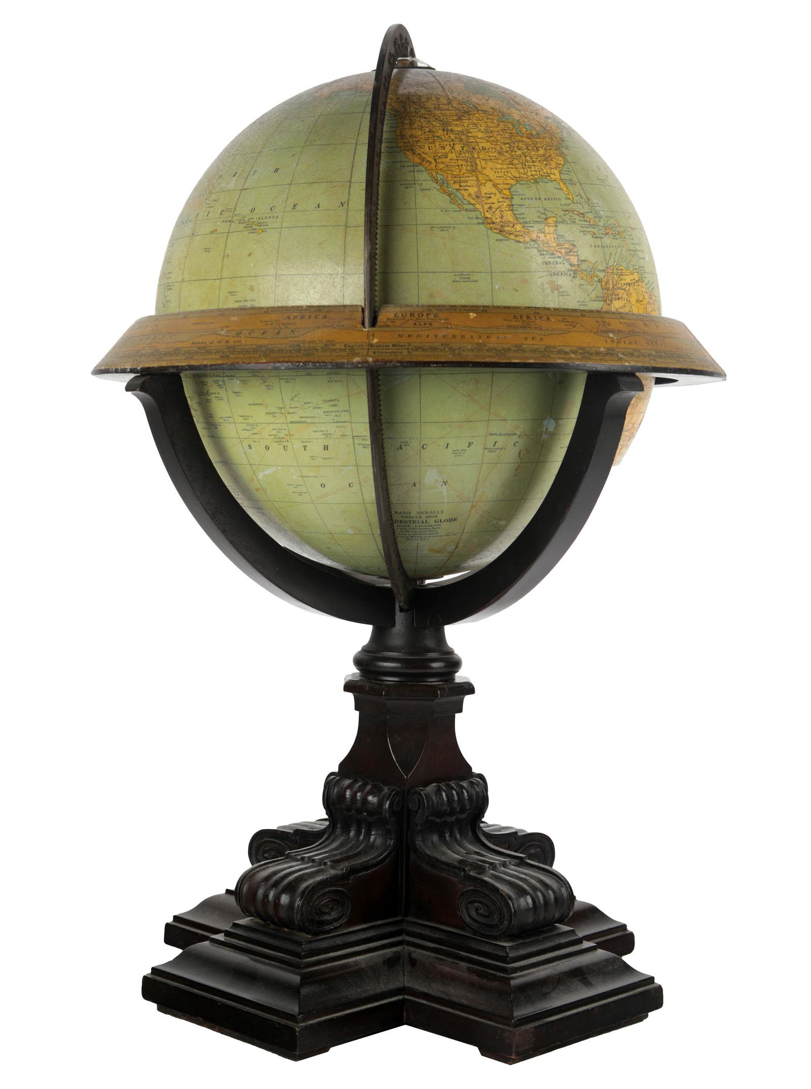 ANTIQUE TERRESTRIAL GLOBE (1 of 8)