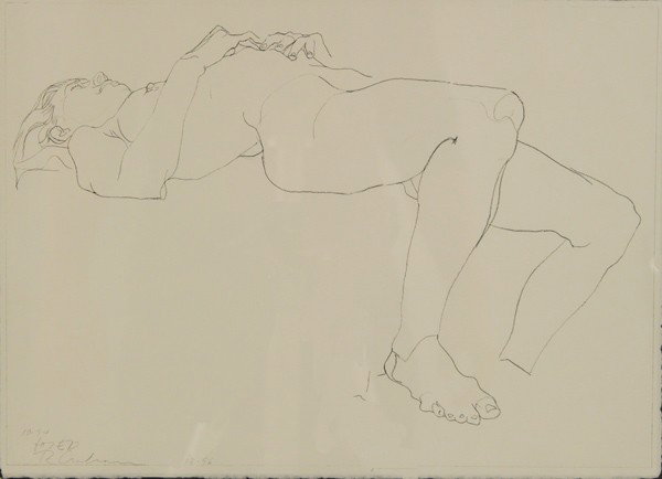 ROBERT GRAHAM: "UNTITLED": circa 1994 lithograph signed in pencil lower left and annotated "For Ed/ 7-13-96" Provenance: The Estate of Ed Limato 11 x 13 3/4 inches