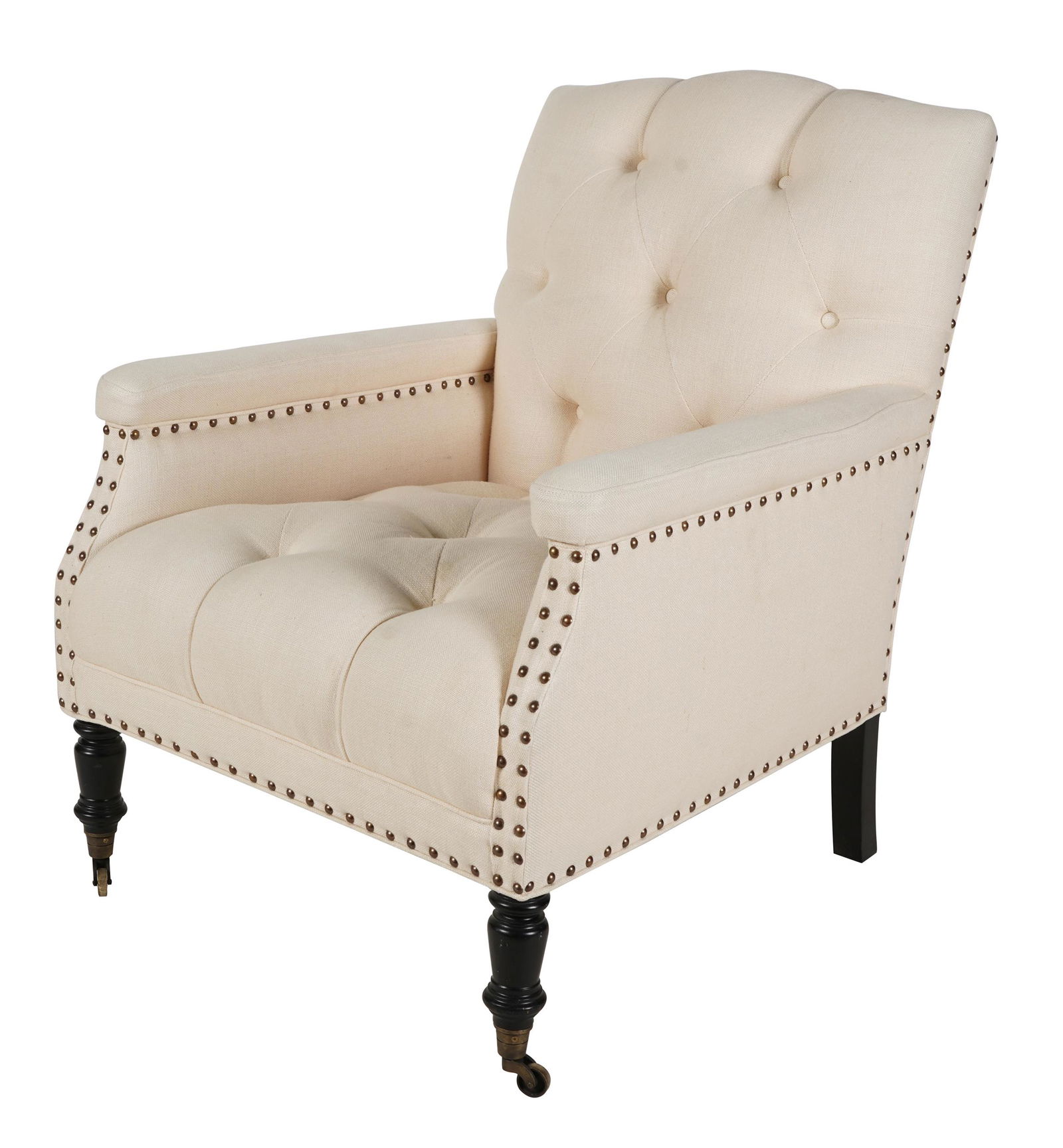 NORMAN LEAR TUFTED CLUB CHAIR (1 of 10)