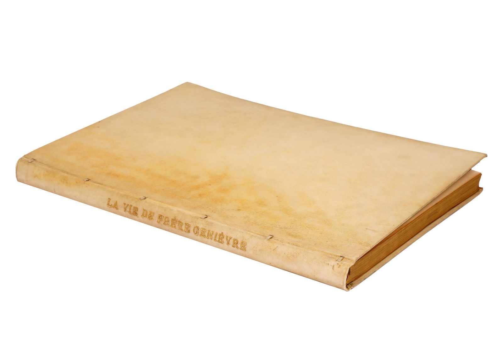 ANTIQUE VELLUM-BOUND BOOK (1 of 20)