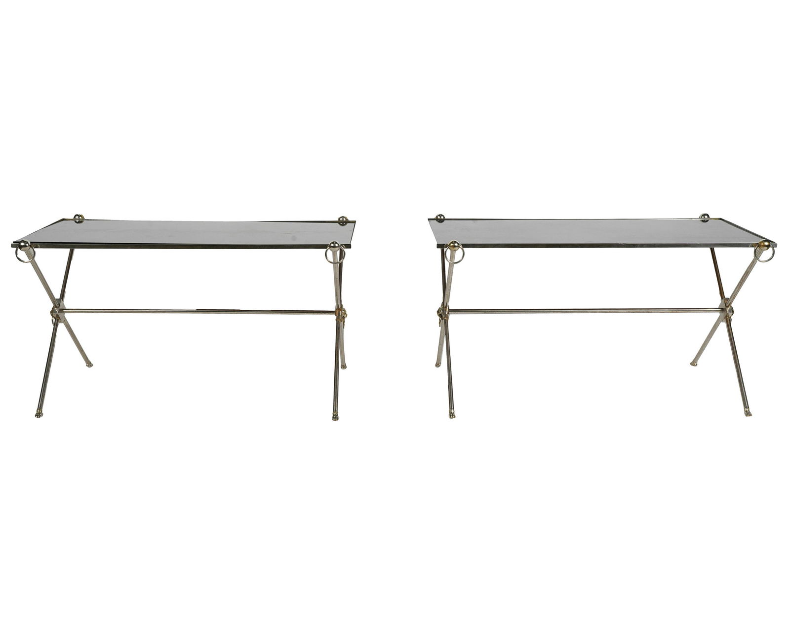 PAIR OF MAISON JANSEN-STYLE END TABLES (1 of 10)