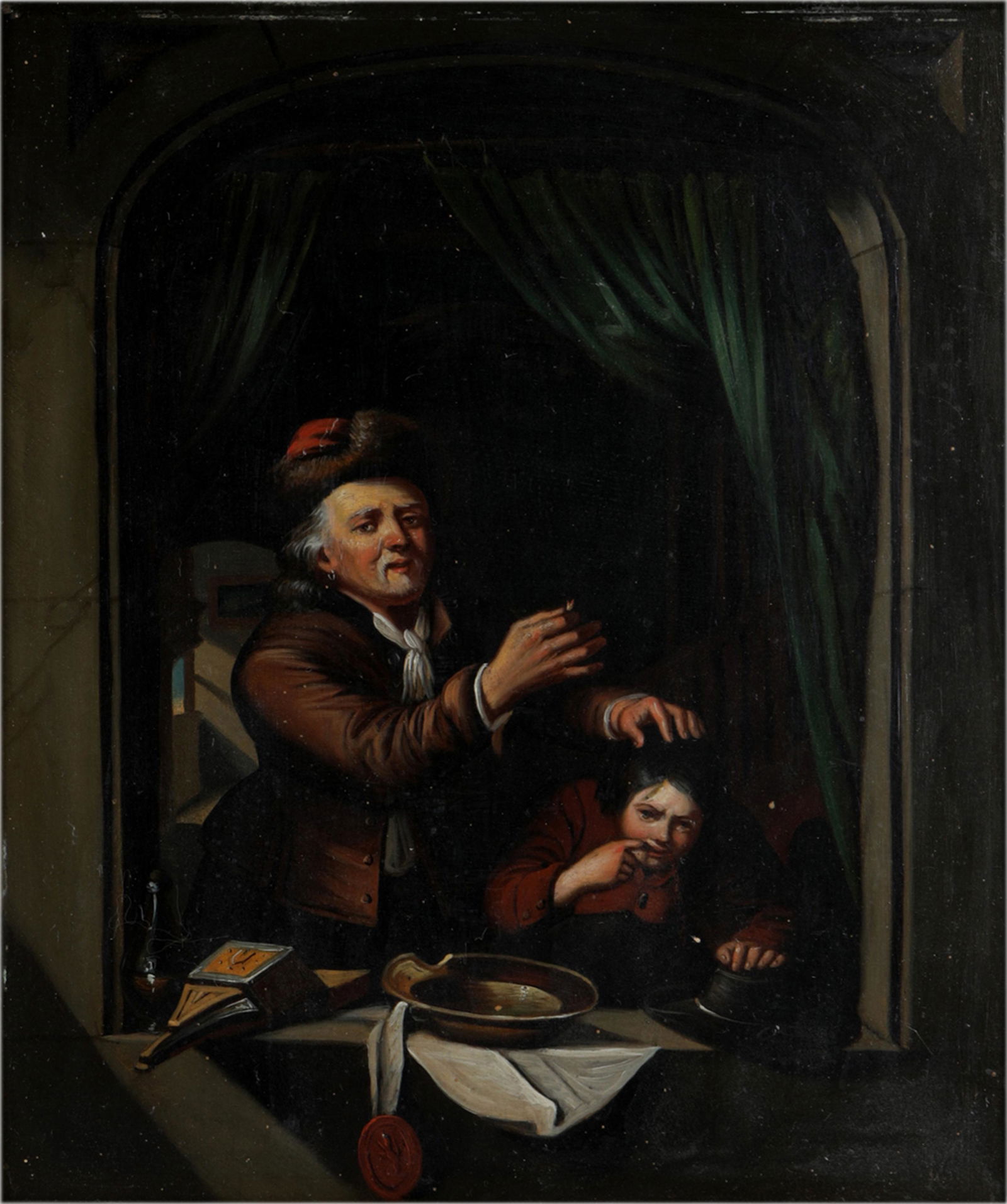 CONTINENTAL SCHOOL: FIGURES IN A WINDOW (1 of 8)