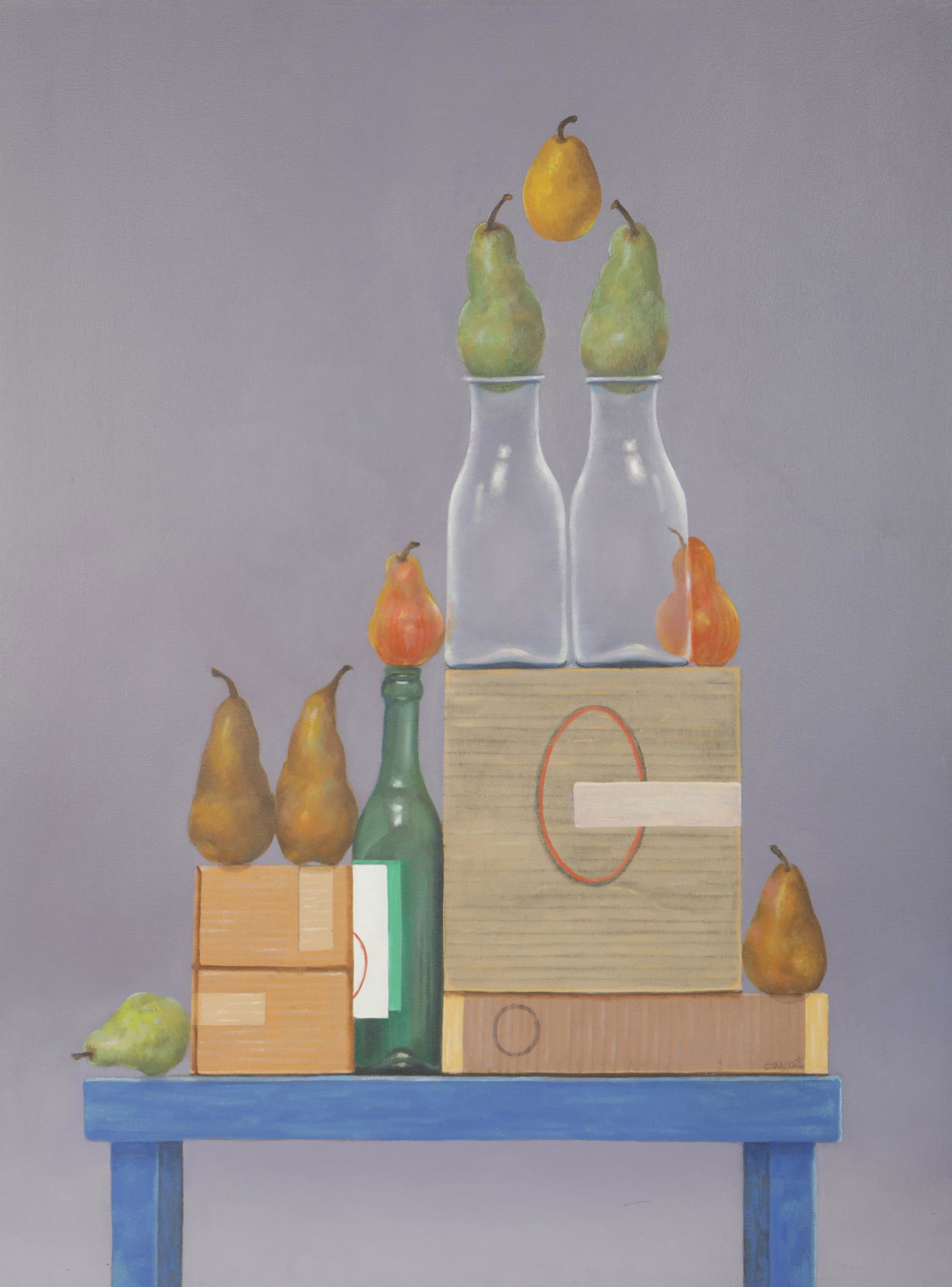 IRMA CAVAT (B. 1928): WELL BALANCED PEARS (1 of 10)