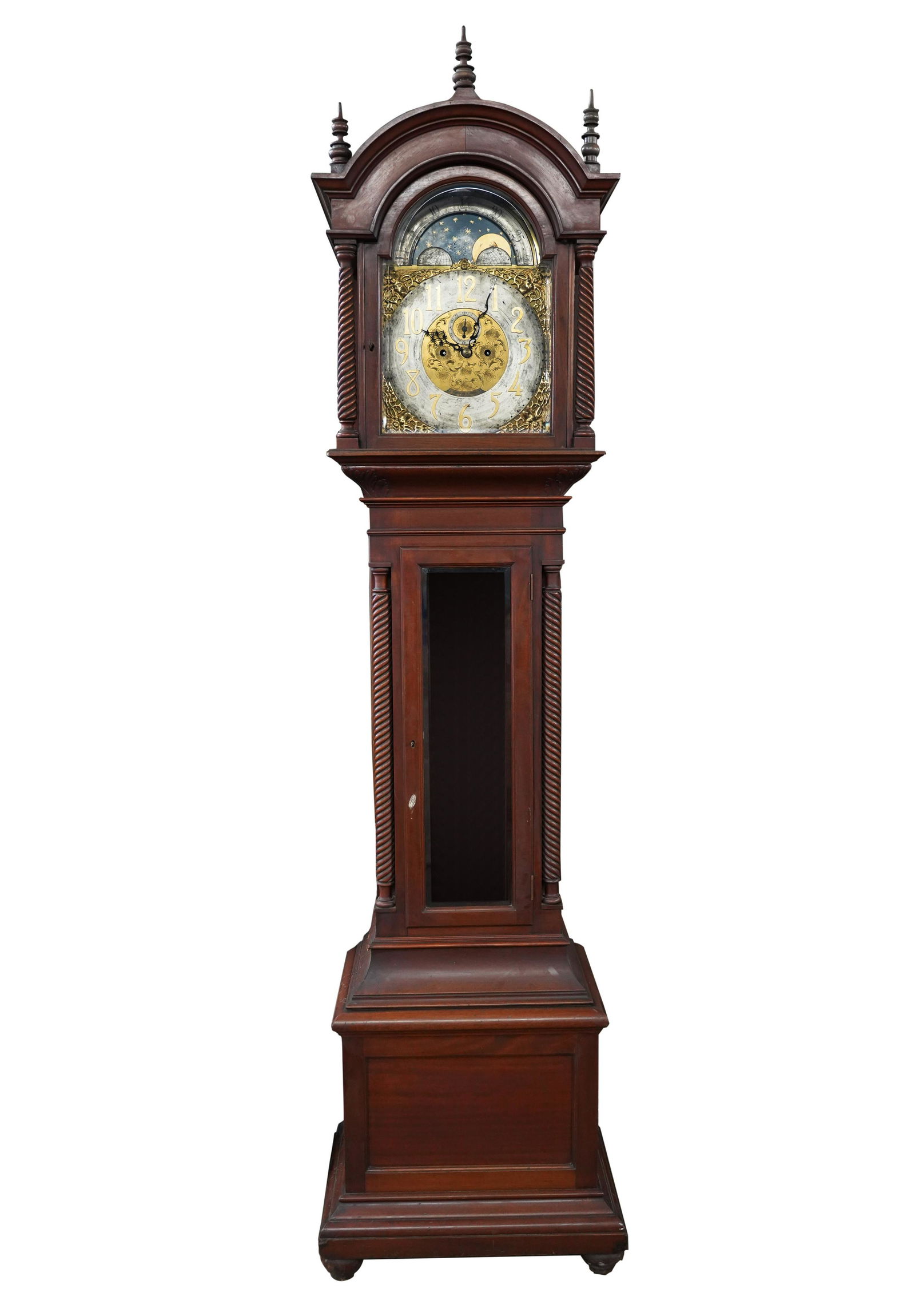 AMERICAN MAHOGANY TALL CASE CLOCK (1 of 12)