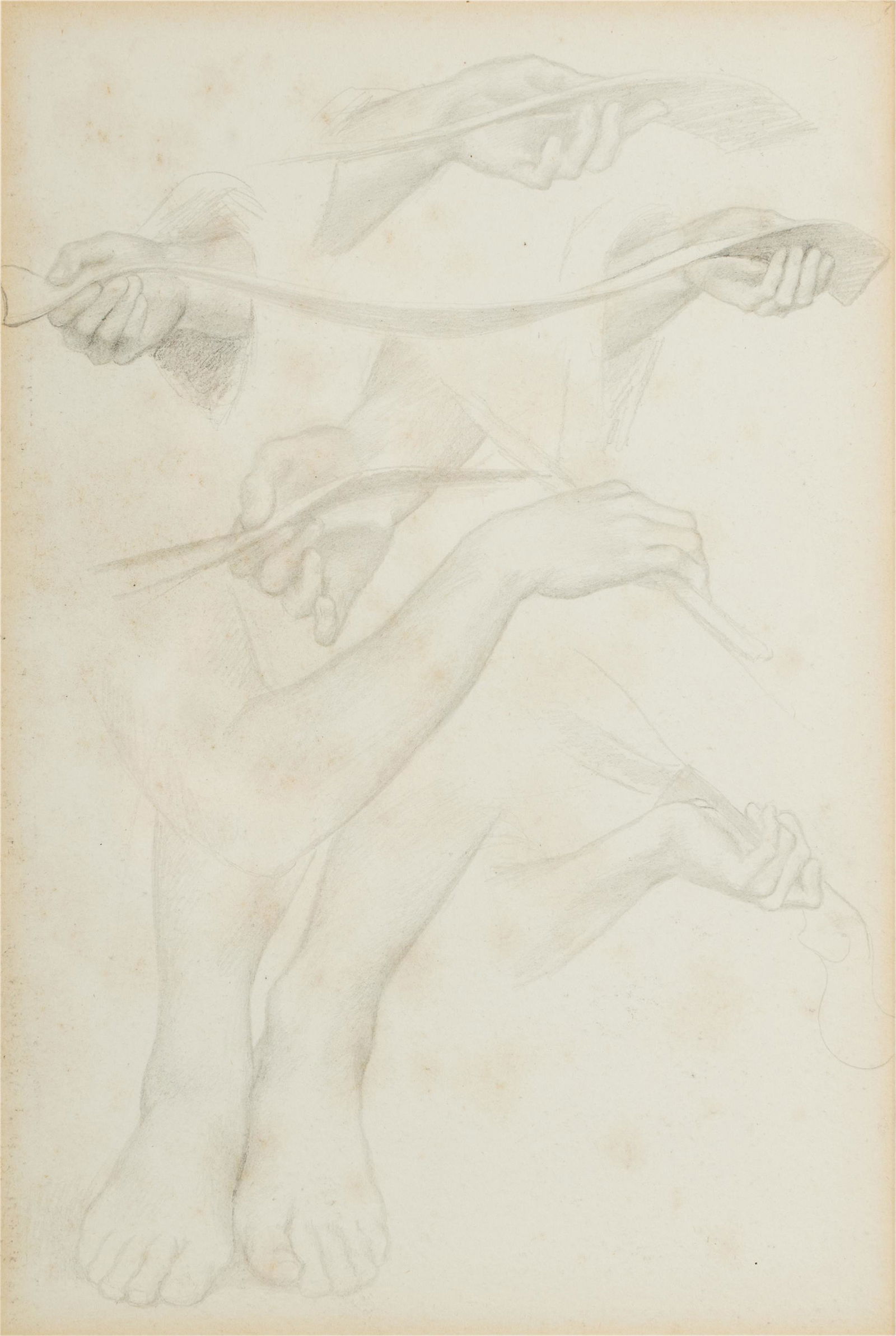 EVELYN DE MORGAN (1855 - 1919): STUDY (1 of 11)