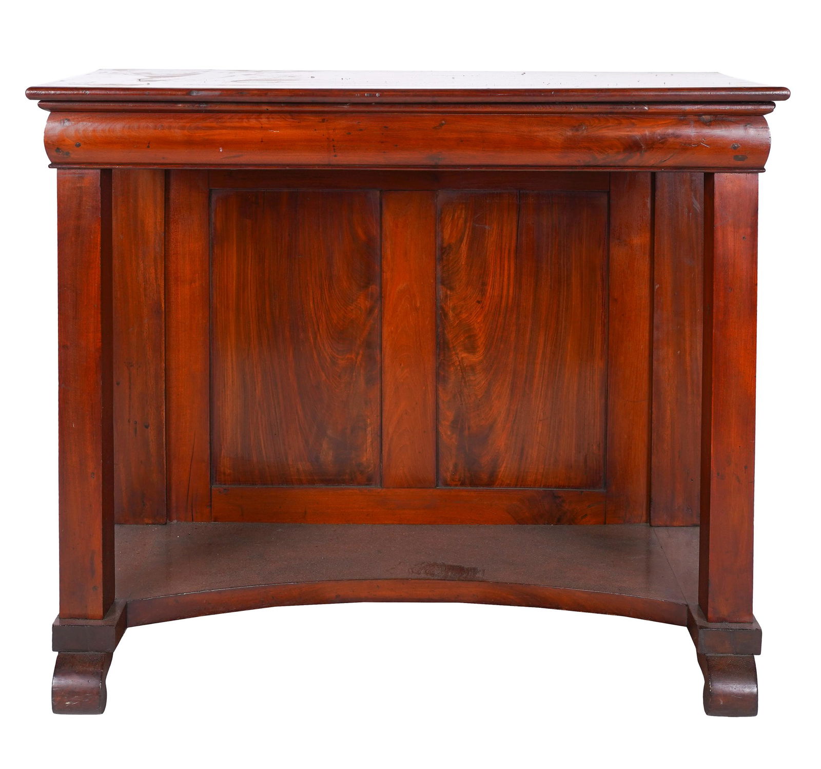AMERICAN LATE CLASSICAL MAHOGANY CONSOLE TABLE (1 of 10)