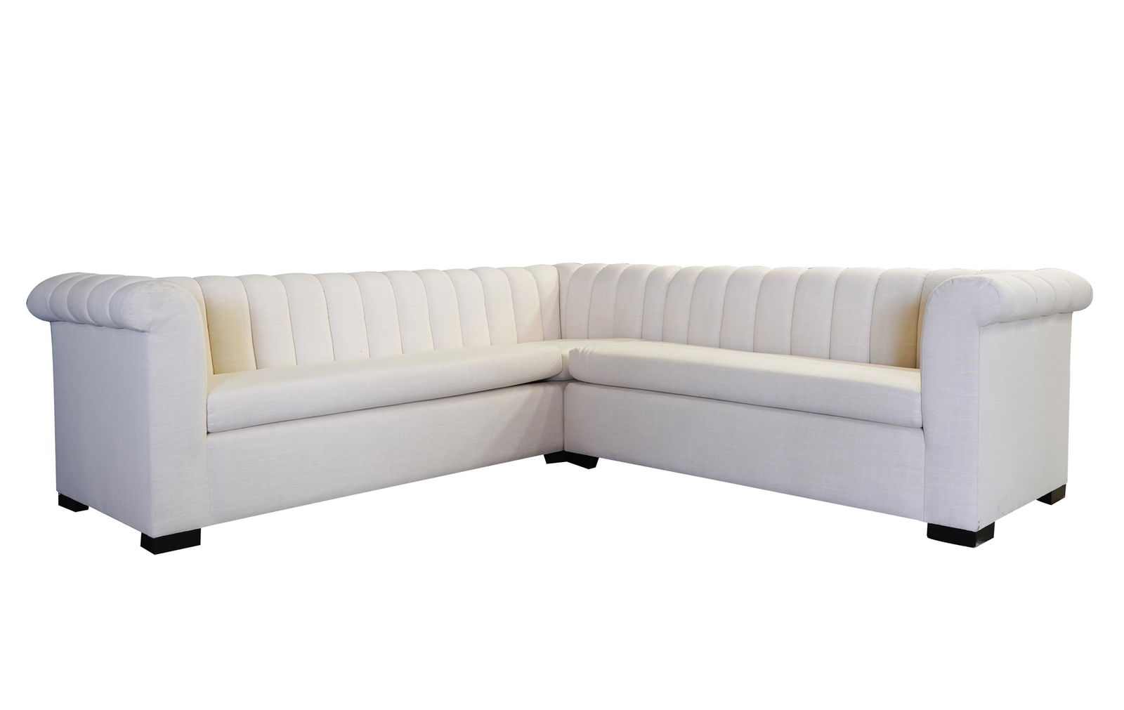 LINEN SECTIONAL SOFA (1 of 9)