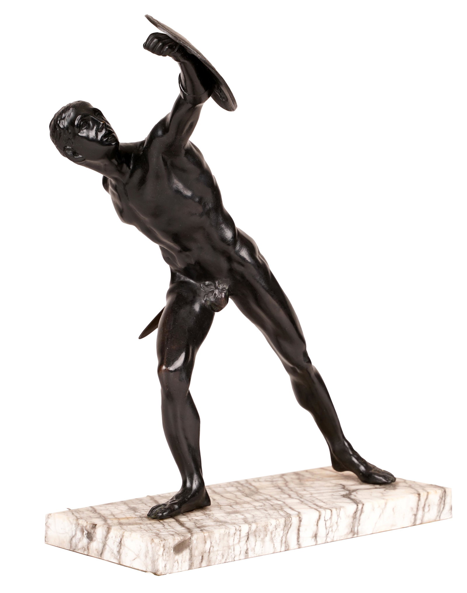 BRONZE FIGURE OF THE BORGHESE GLADIATOR (1 of 16)