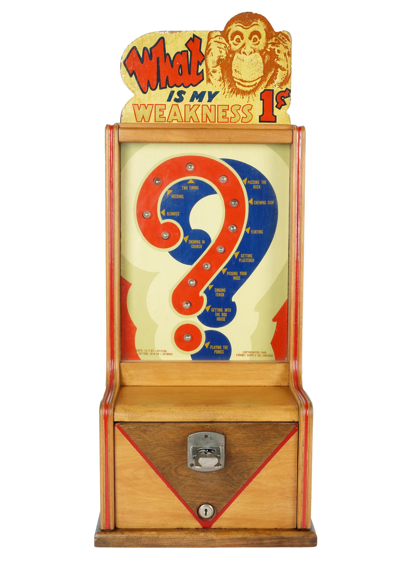WHAT IS MY WEAKNESS ARCADE MACHINE (1 of 7)