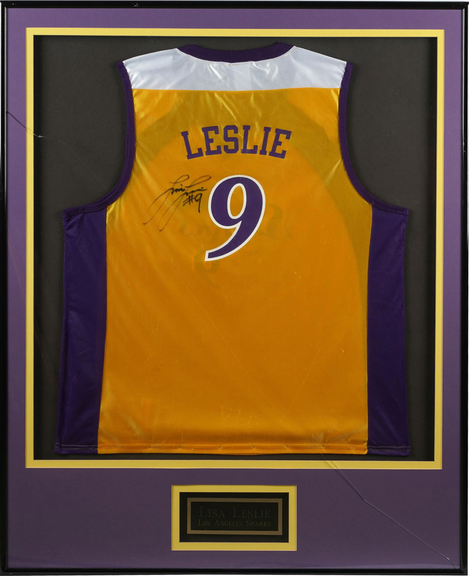 LISA LESLIE SPARKS SIGNED LA SPARKS BASKETBALL JERSEY (1 of 6)