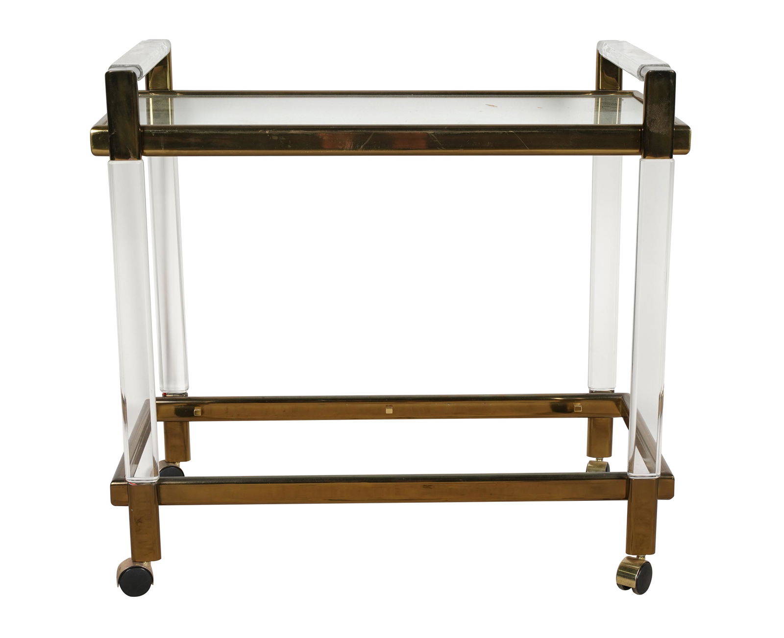 BRASS & ACRYLIC BAR CART (1 of 10)