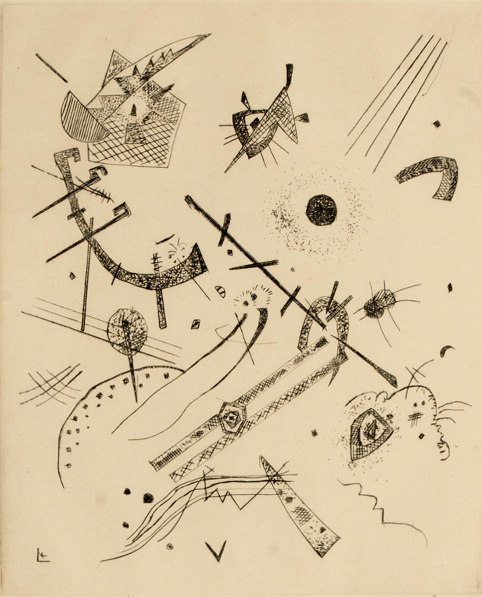 WASSILY KANDINSKY (1866 - 1944): SMALL WORLDS  XI (1 of 8)