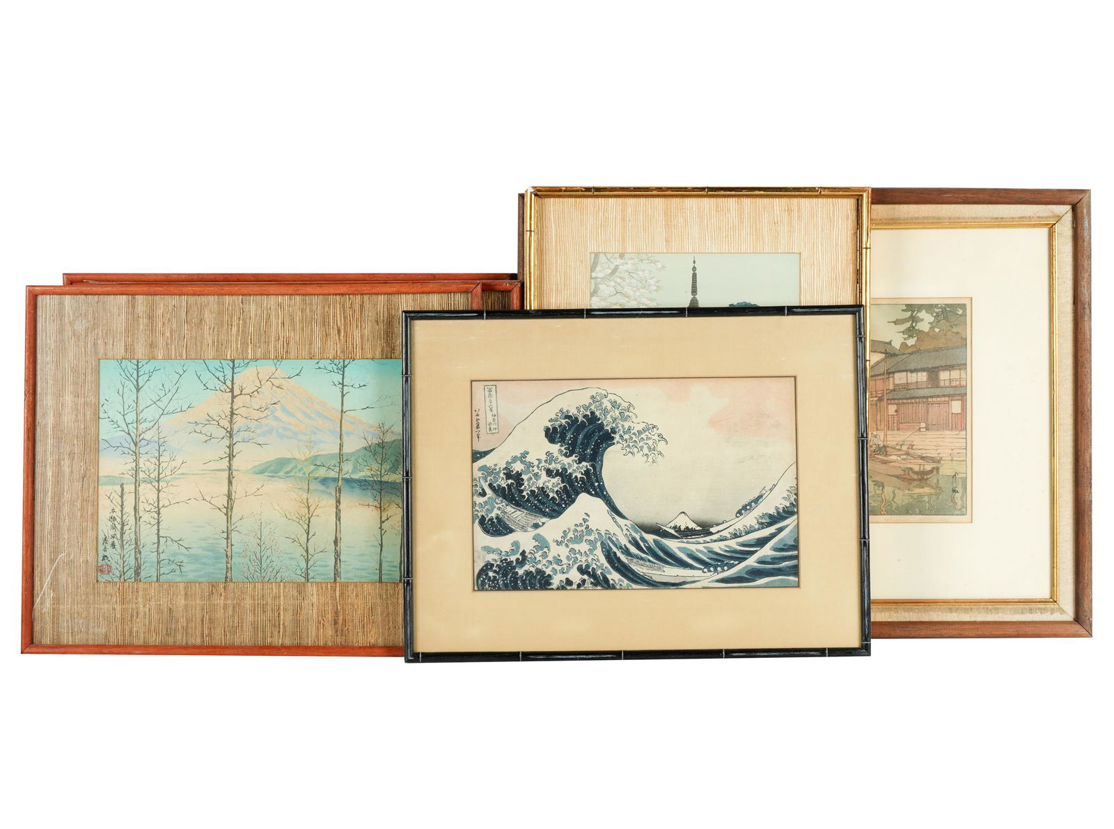 COLLECTION OF SIX JAPANESE PRINTS (1 of 8)