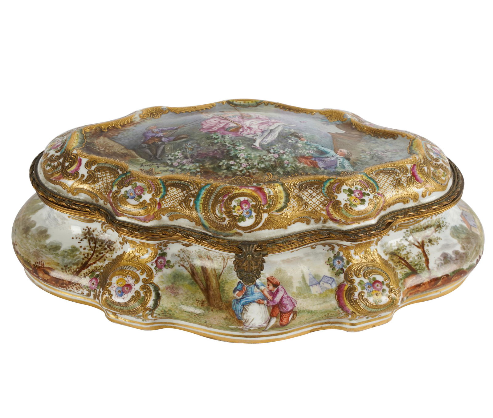 SEVRES-STYLE PORCELAIN BOX (1 of 10)