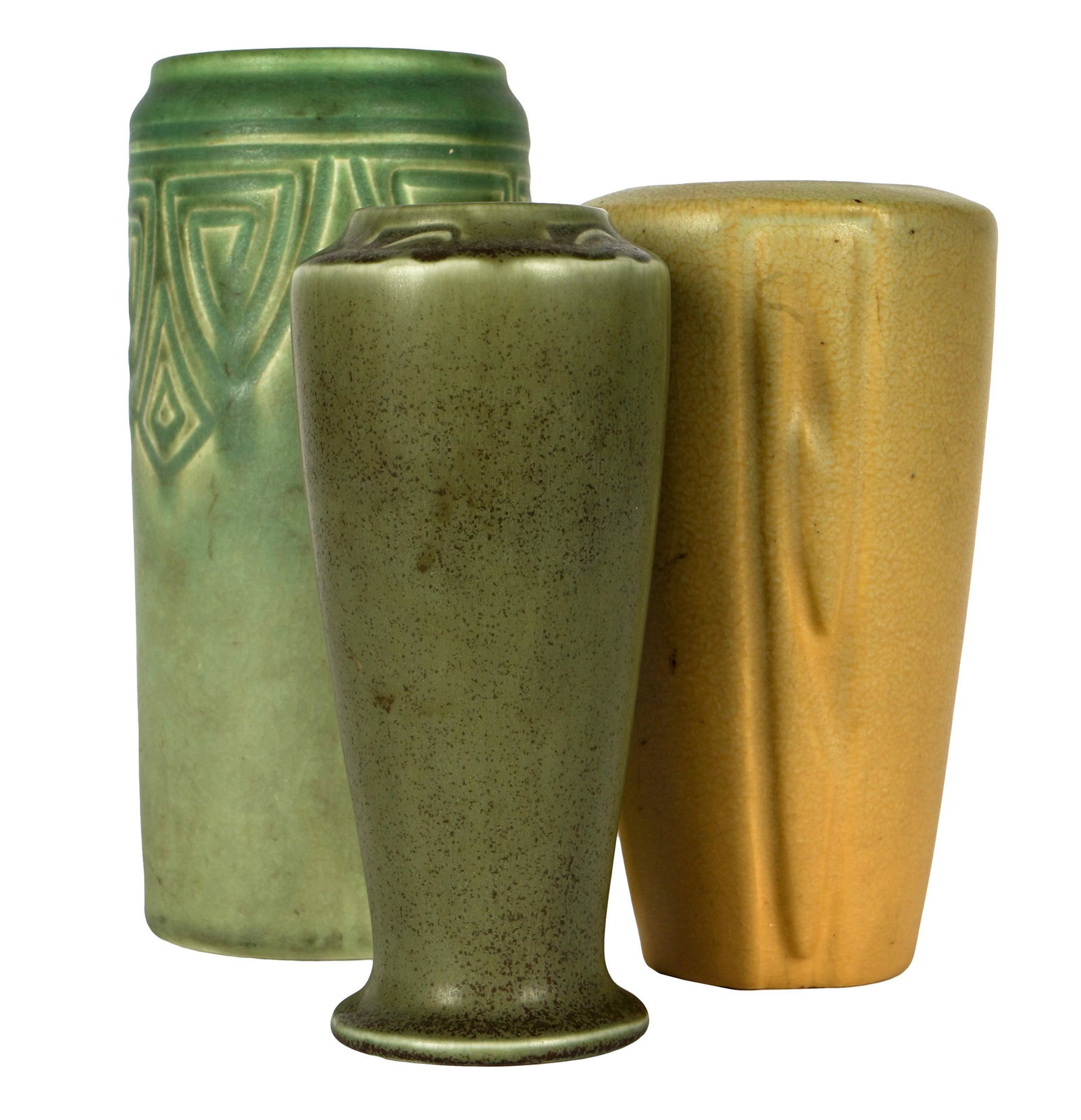 THREE ROOKWOOD POTTERY VESSELS (1 of 10)
