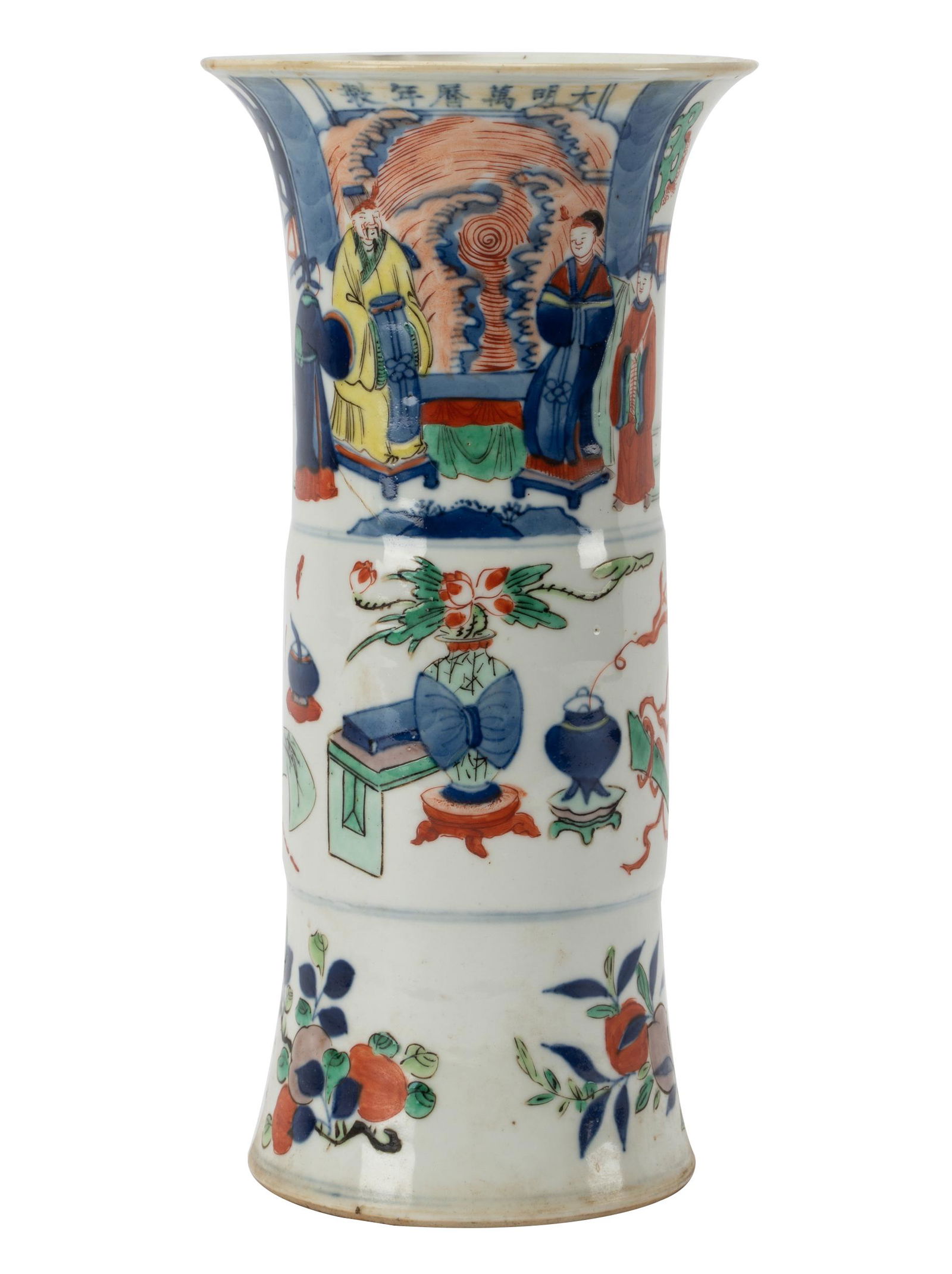 CHINESE WUCAI GLAZED PORCELAIN VASE (1 of 13)