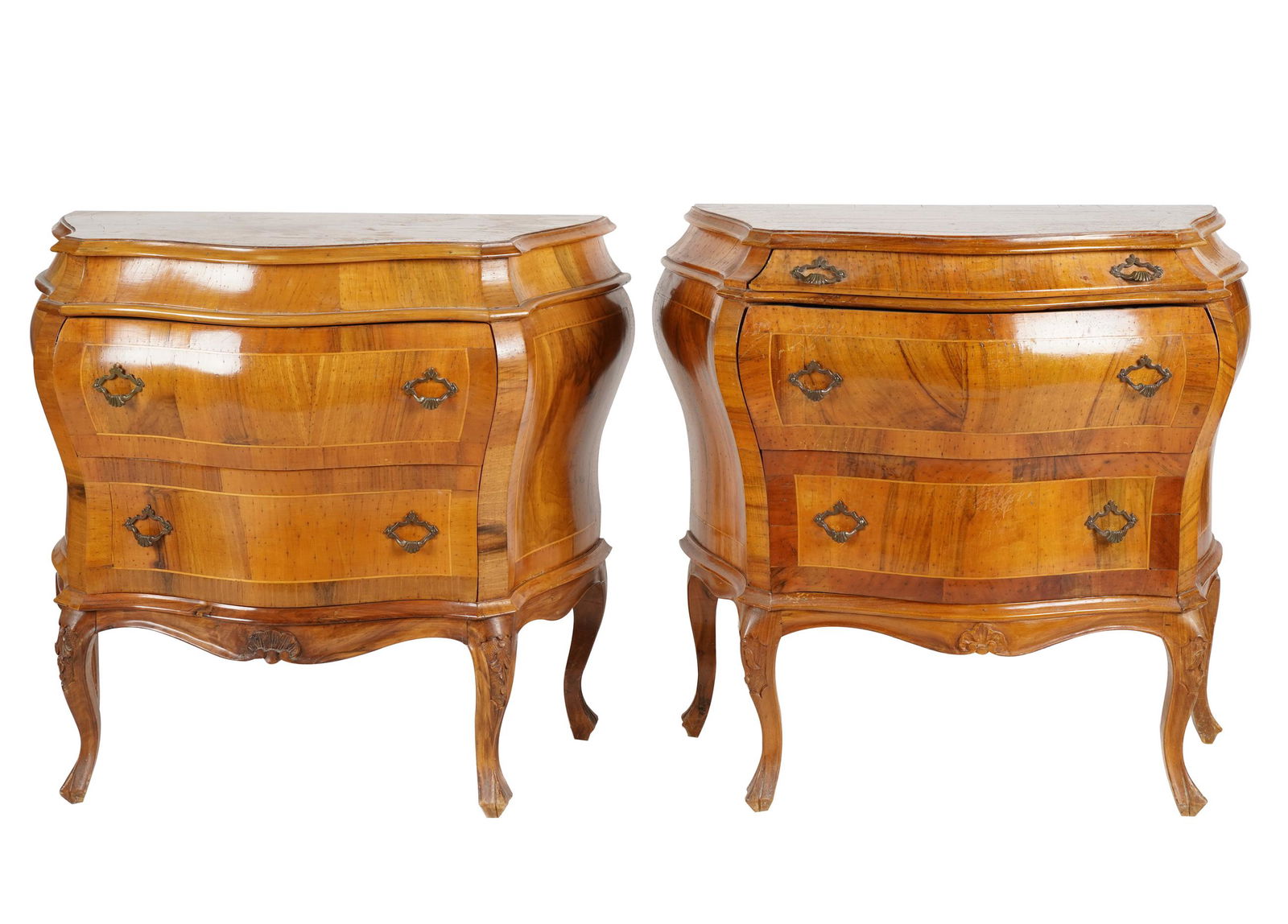 NEAR-PAIR OF ITALIAN ROCOCO-STYLE BEDSIDE COMMODES (1 of 14)